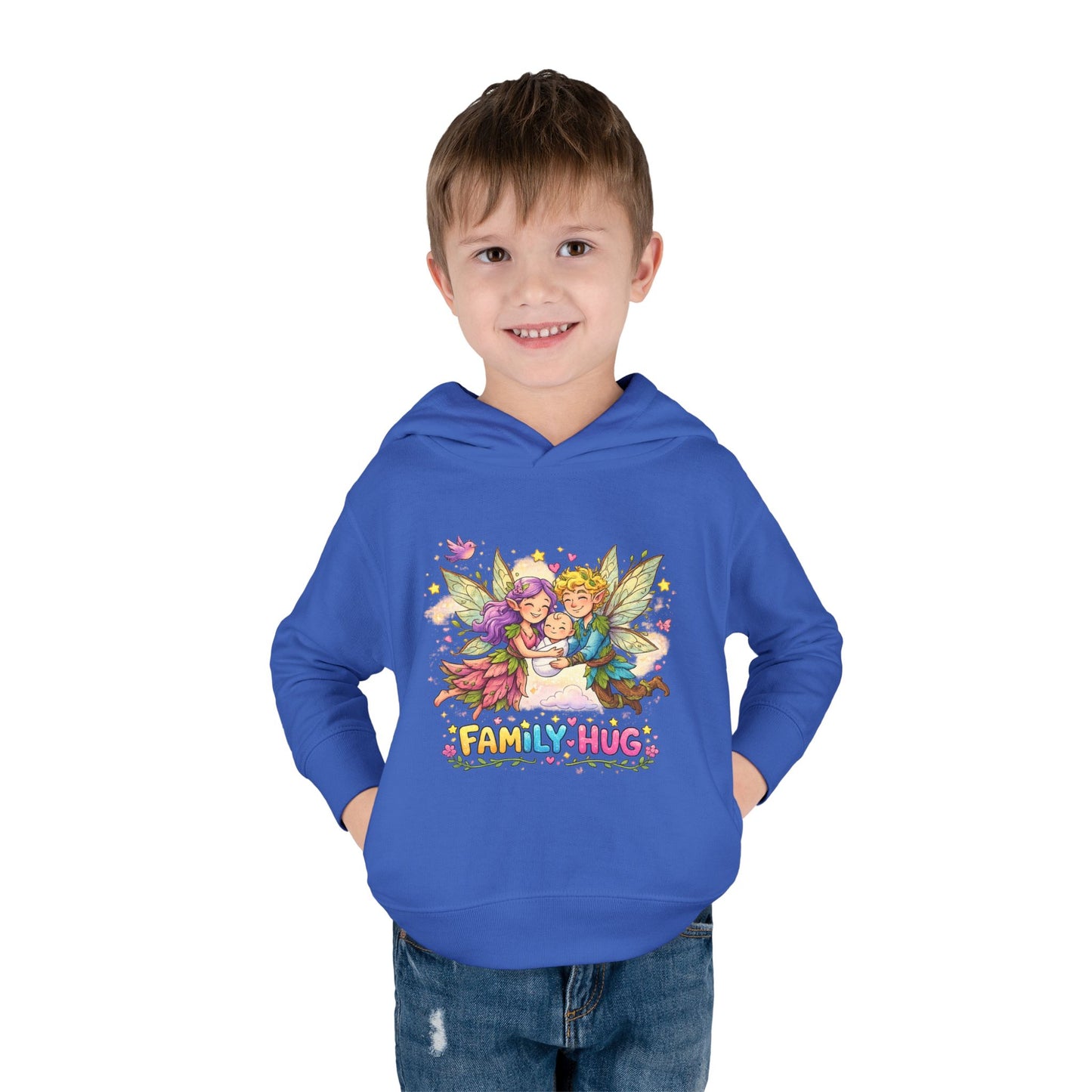 Family Hug Fairy Toddler Pullover Fleece Hoodie