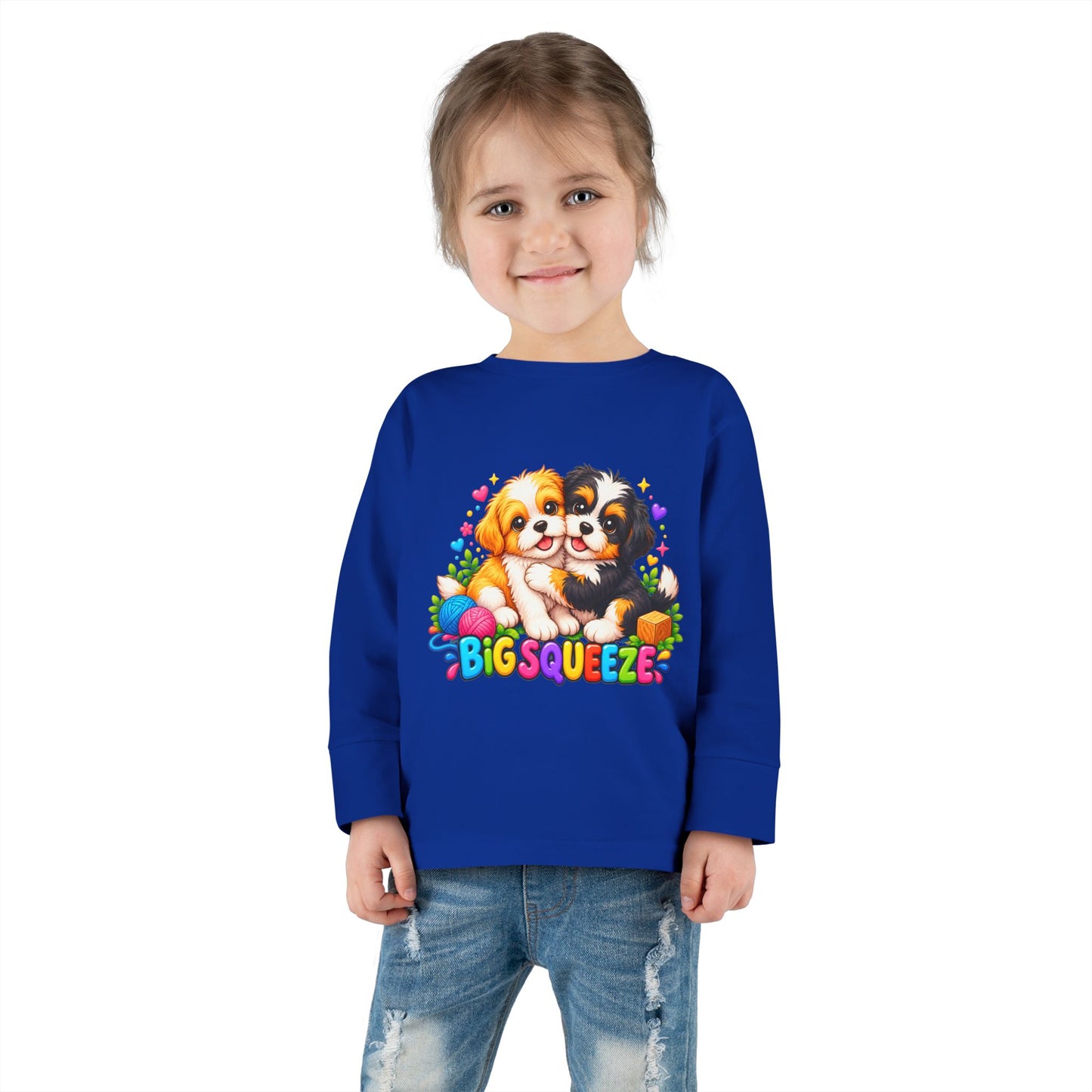 Big Squeeze Shih Tzu Toddler Long Sleeve Tee