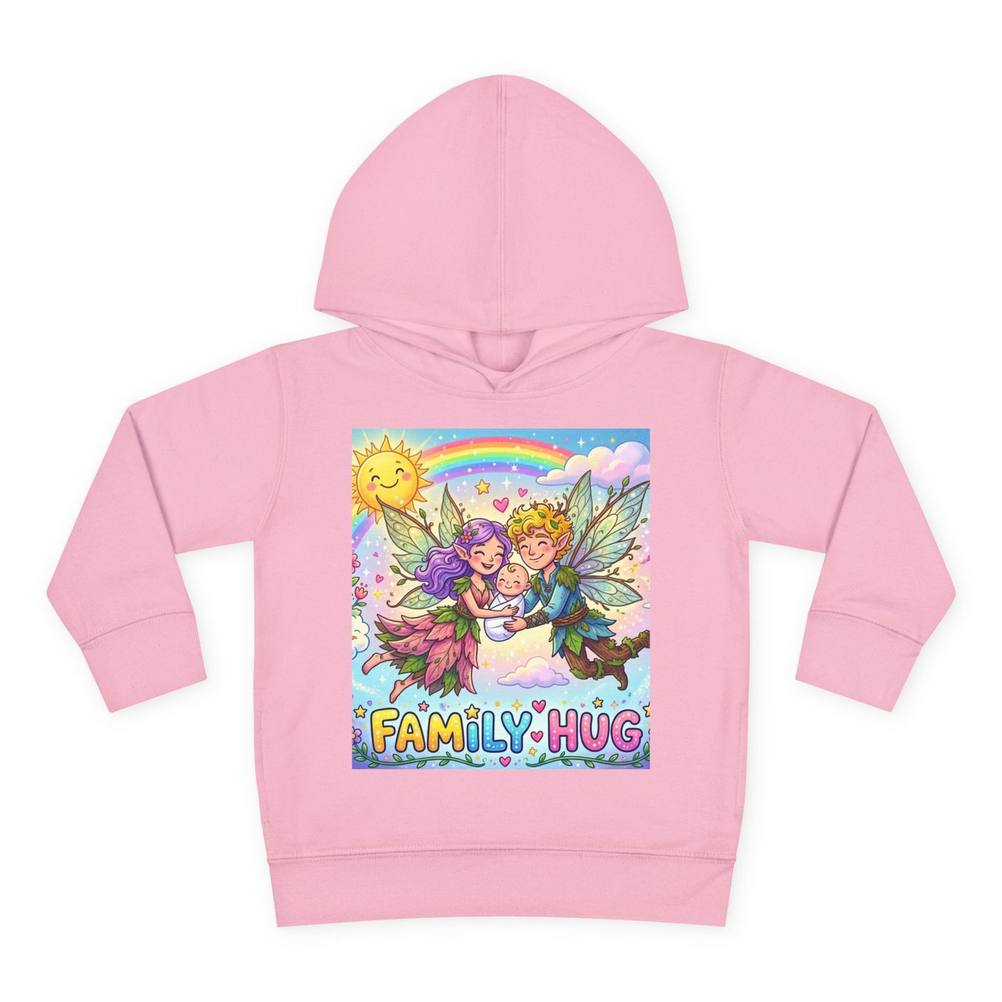 Family Hug Fairy Toddler Pullover Fleece Hoodie