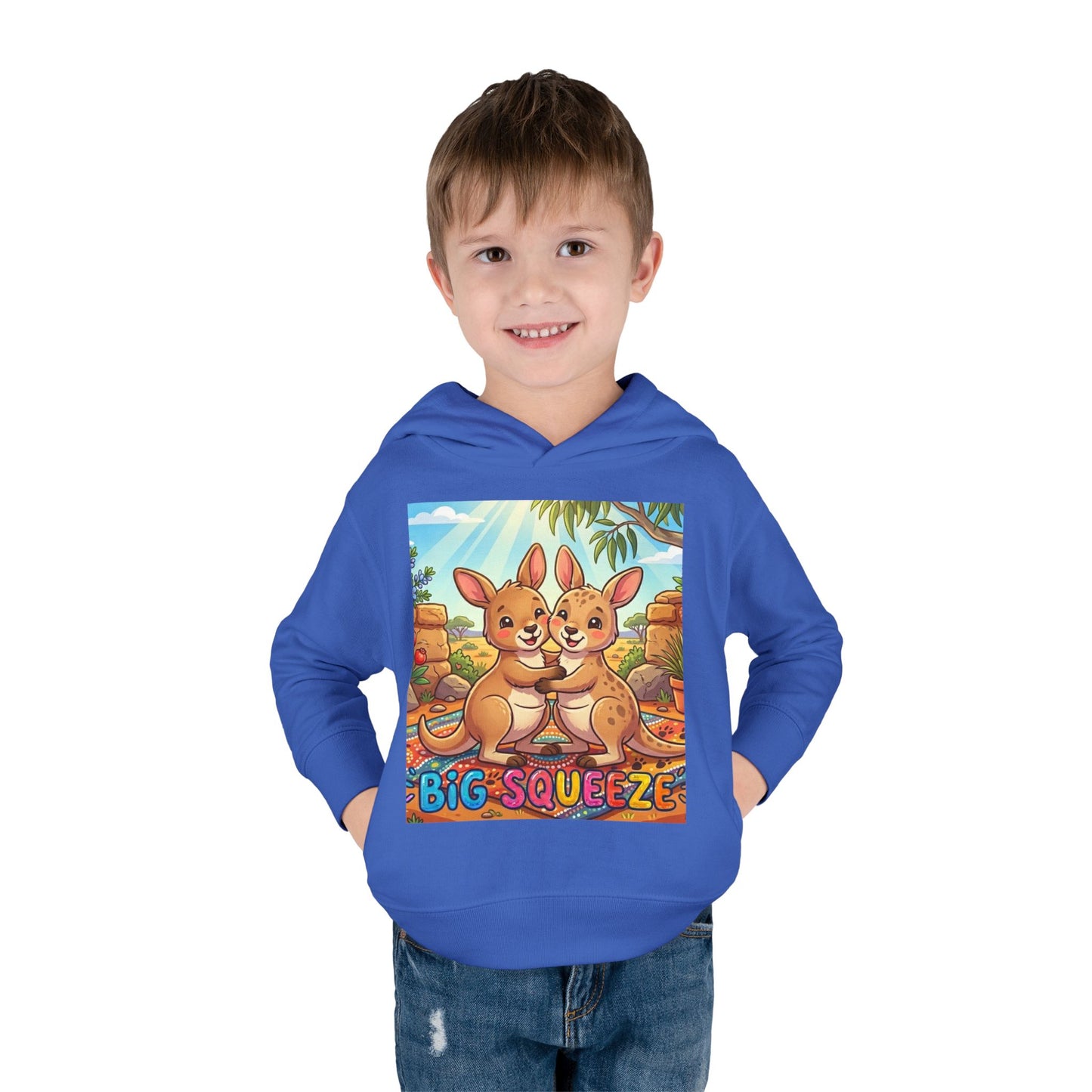Big Squeeze Kangaroo Toddler Pullover Fleece Hoodie