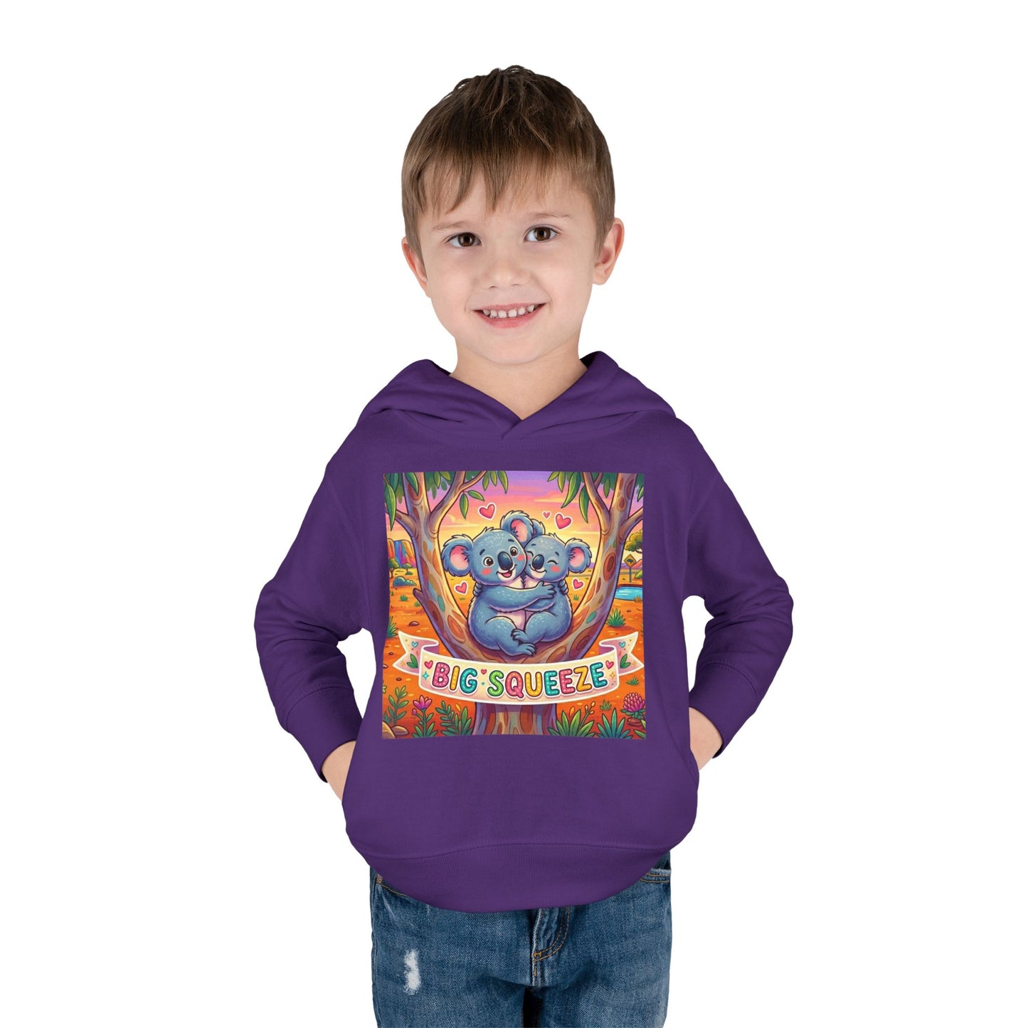 Big Squeeze Koala Toddler Pullover Fleece Hoodie
