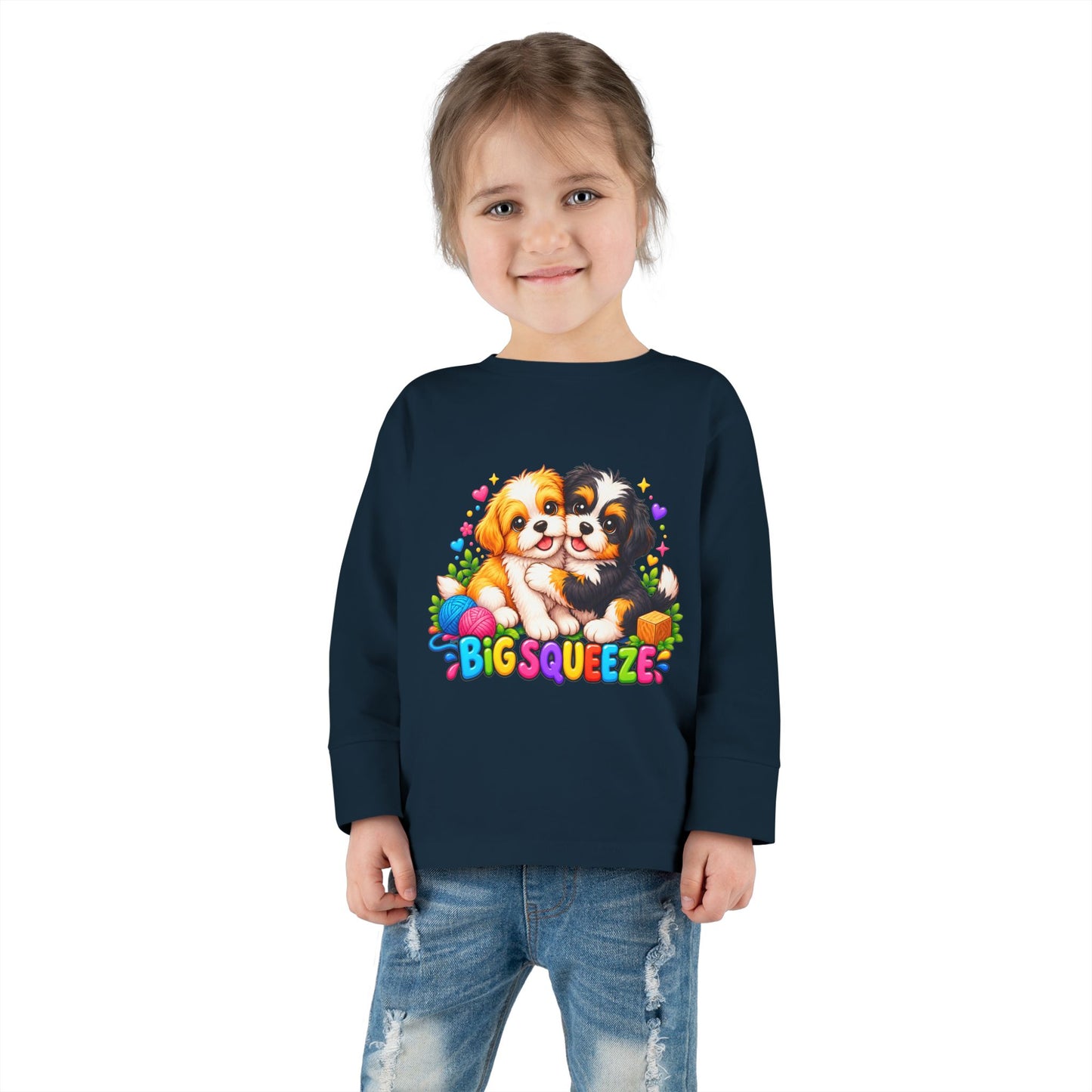 Big Squeeze Shih Tzu Toddler Long Sleeve Tee