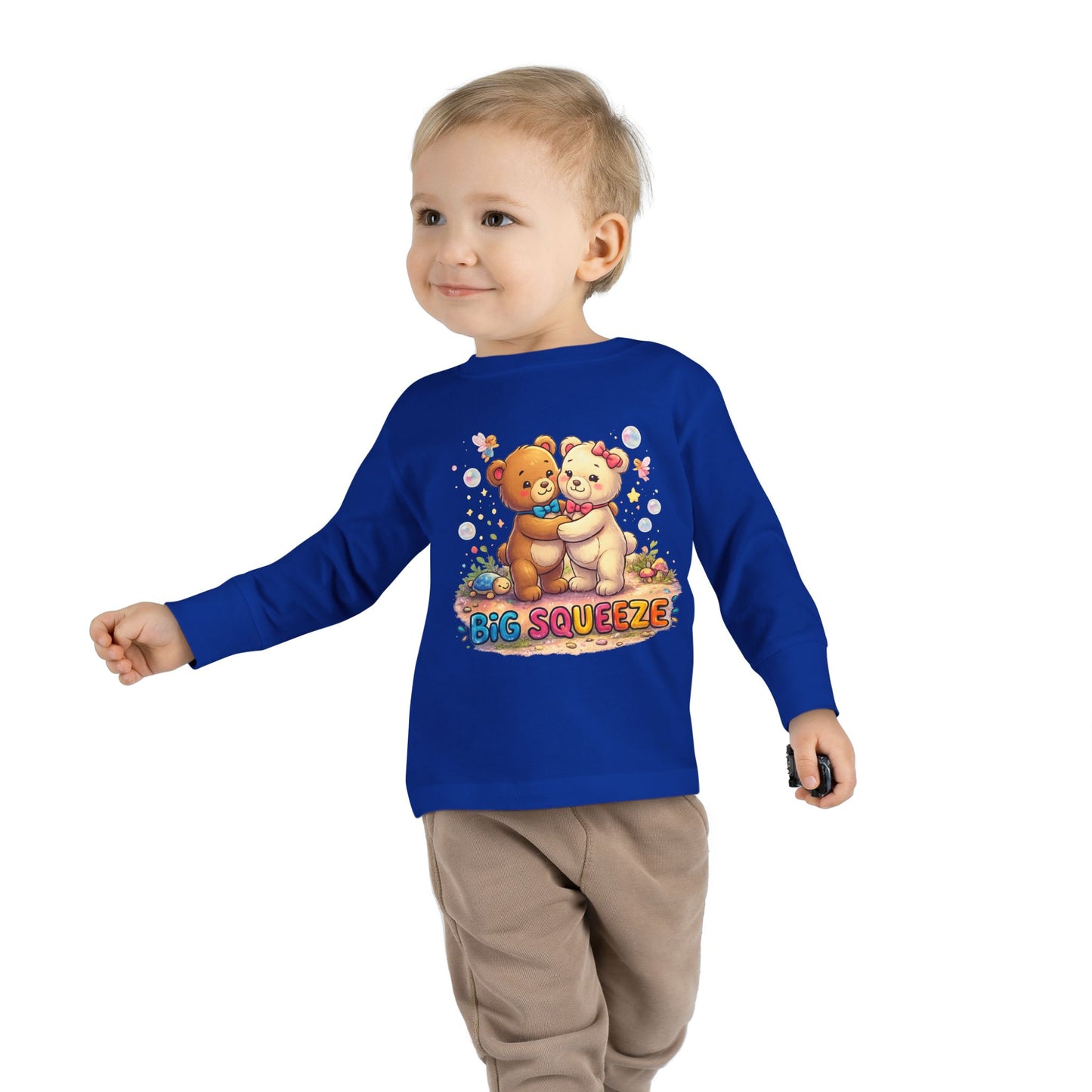 Big Squeeze Teddy Toddler Long Sleeve Tee