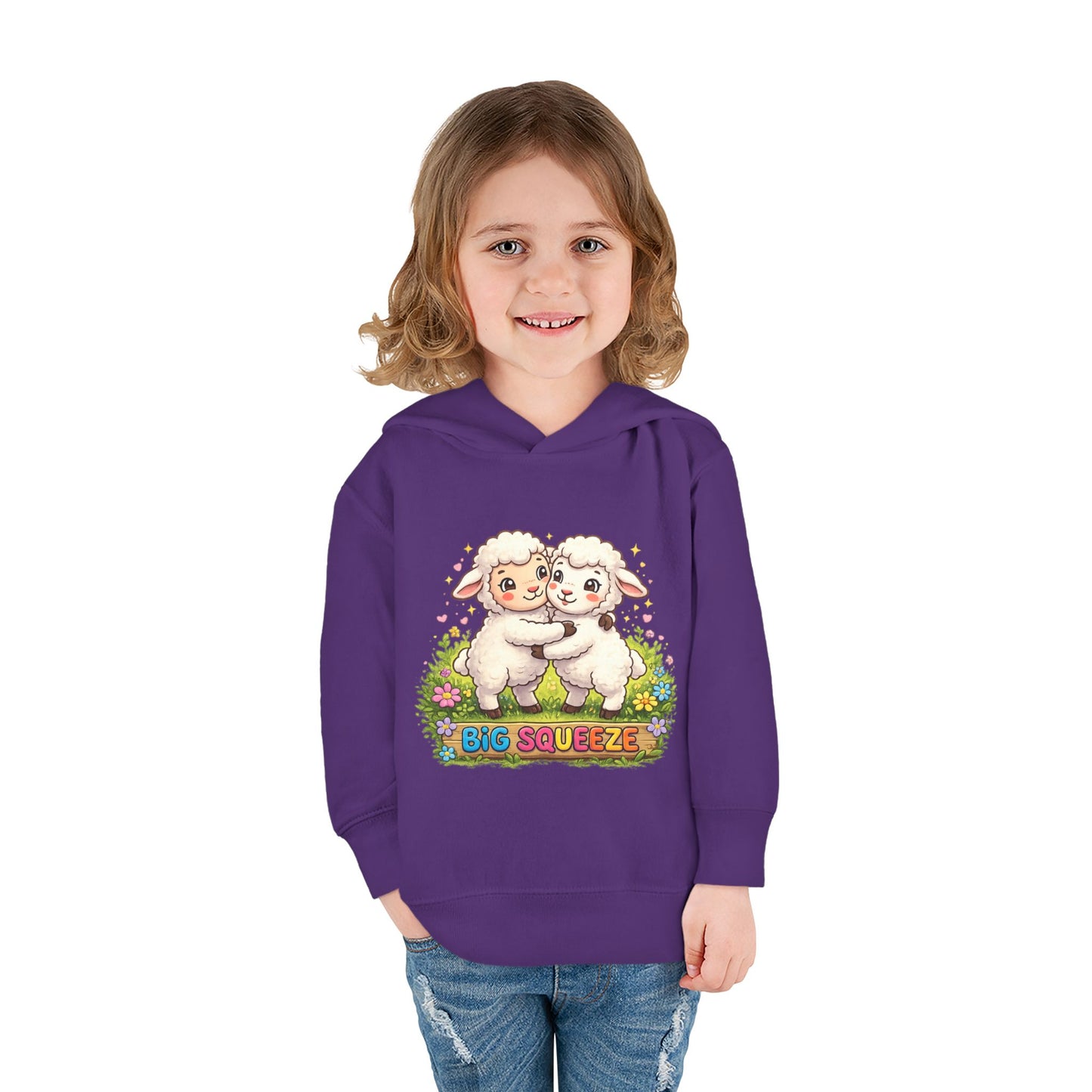 Big Squeeze Lamb Toddler Pullover Fleece Hoodie