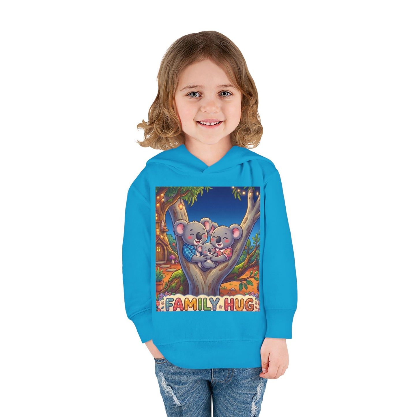 Family Hug Koala Toddler Pullover Fleece Hoodie