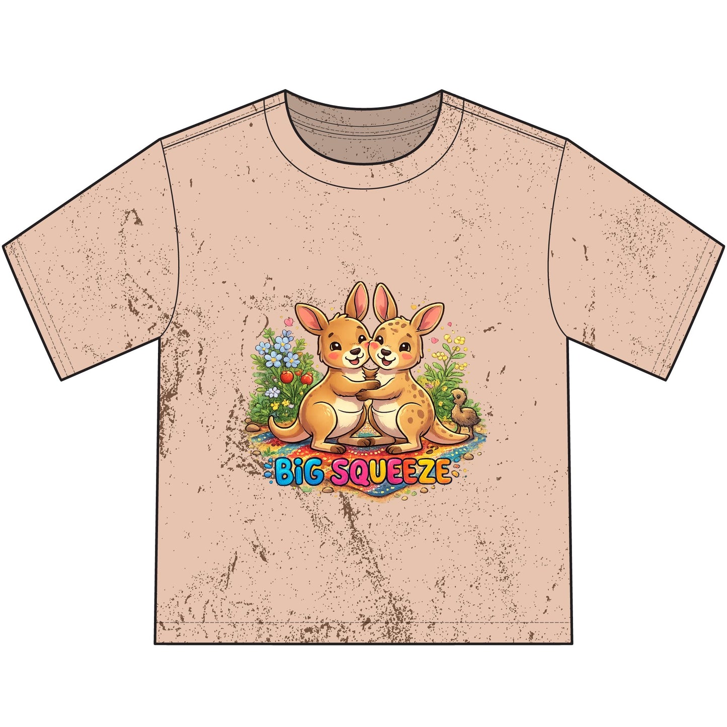 Big Squeeze Kangaroo Heavyweight Color Blast Youth T-Shirt