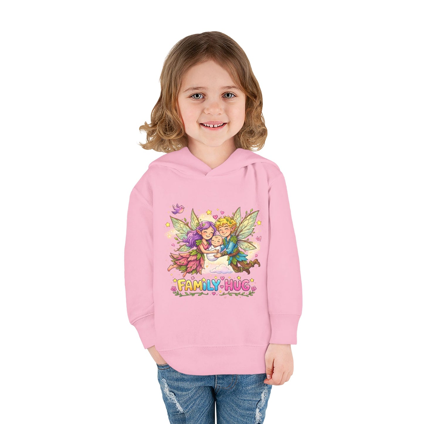 Family Hug Fairy Toddler Pullover Fleece Hoodie