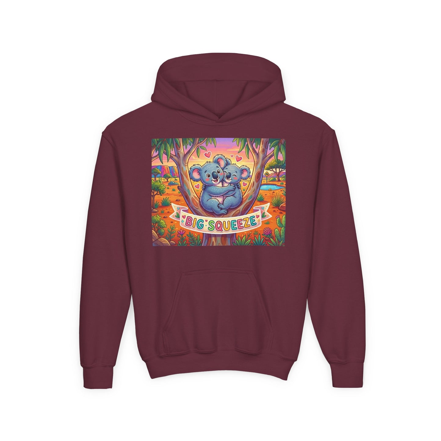 Big Squeeze Koala Youth Heavy Blend Hooded Sweatshirt
