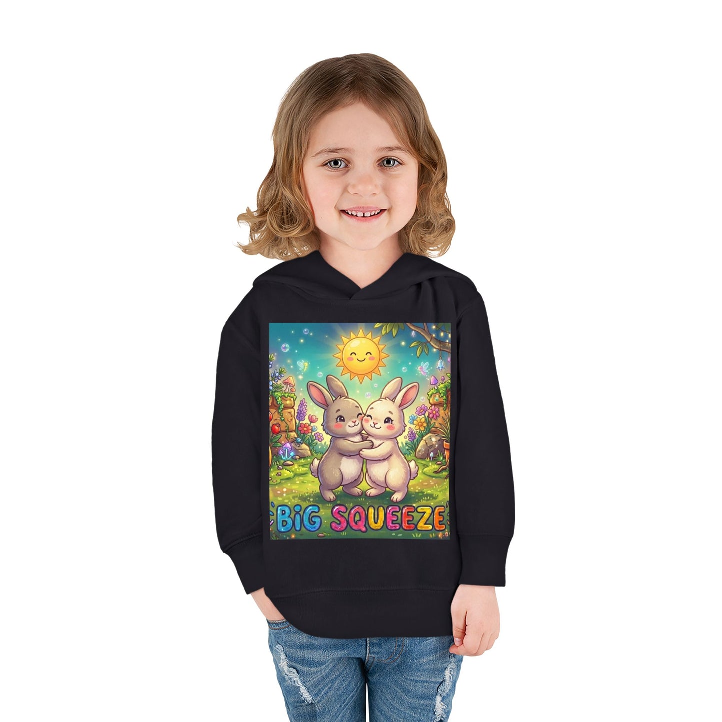 Big Squeeze Bunny Toddler Pullover Fleece Hoodie