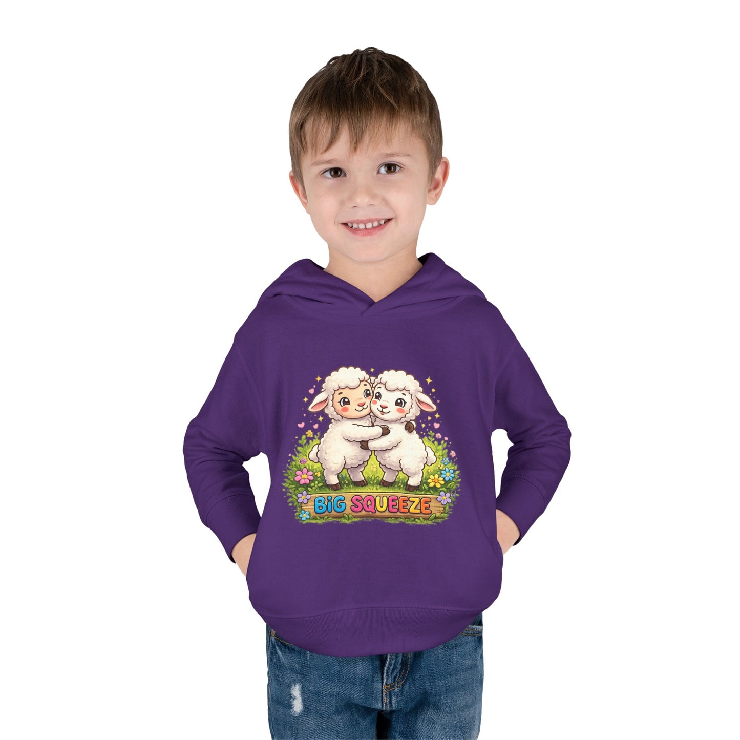 Big Squeeze Lamb Toddler Pullover Fleece Hoodie