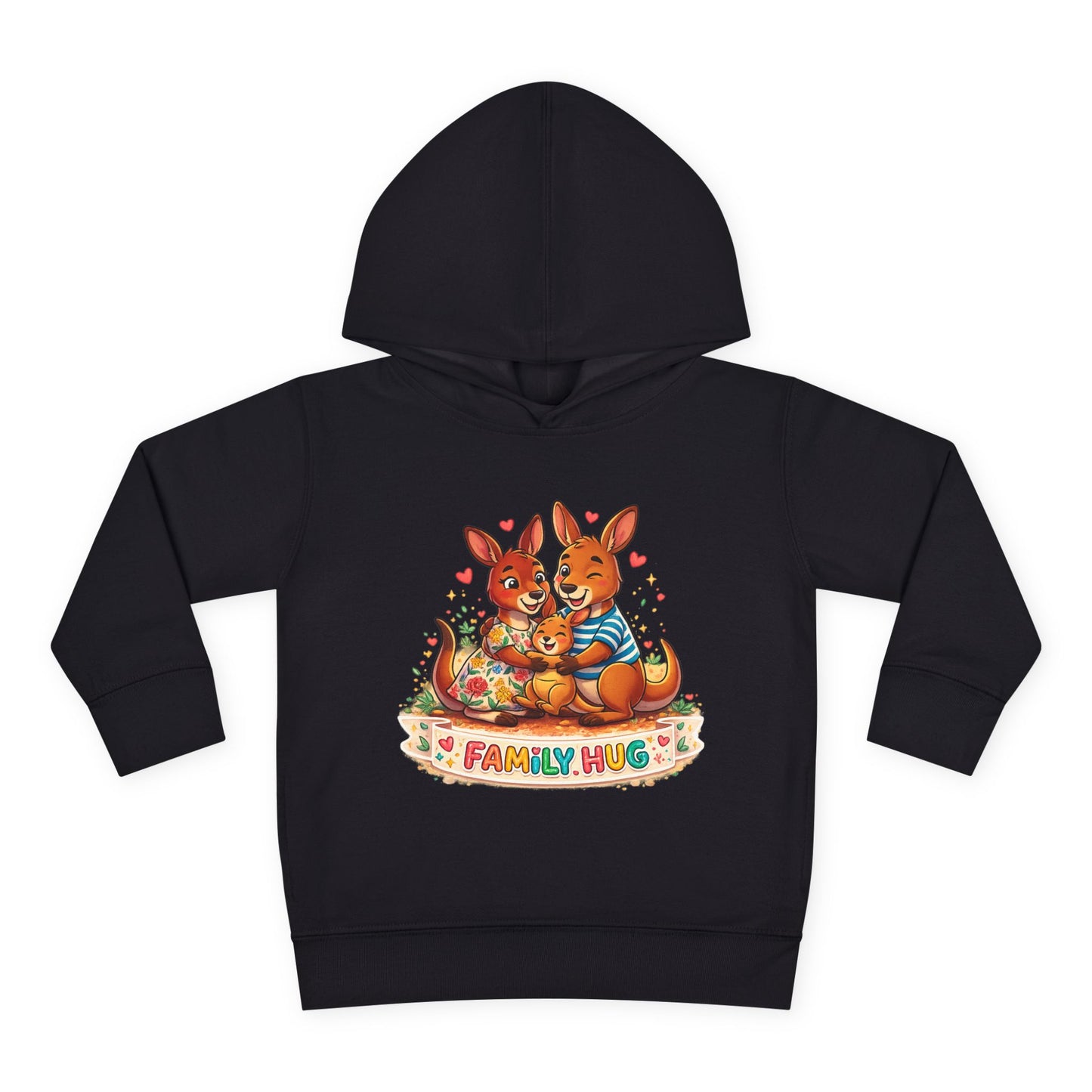 Family Hug Kangaroo Toddler Pullover Fleece Hoodie