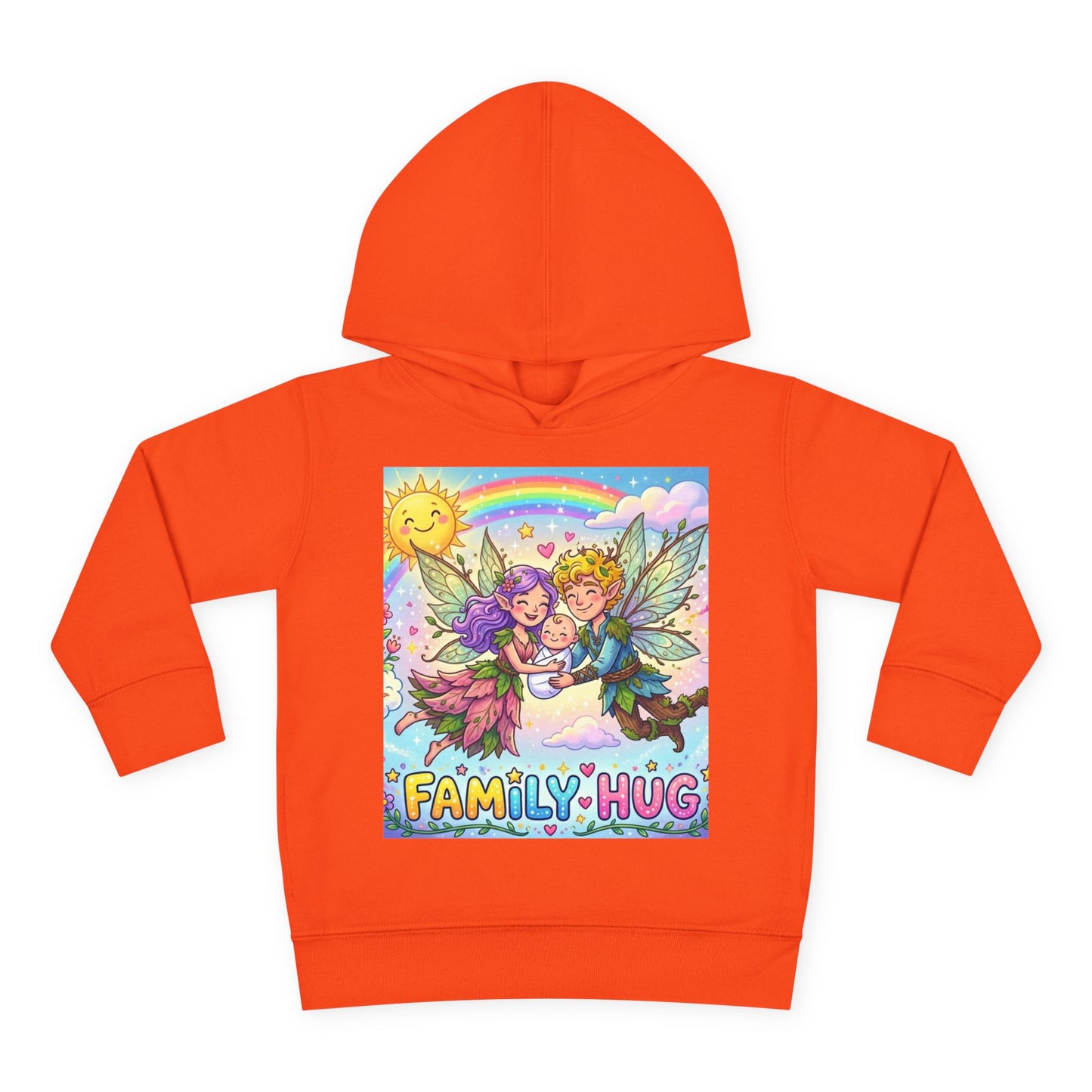 Family Hug Fairy Toddler Pullover Fleece Hoodie