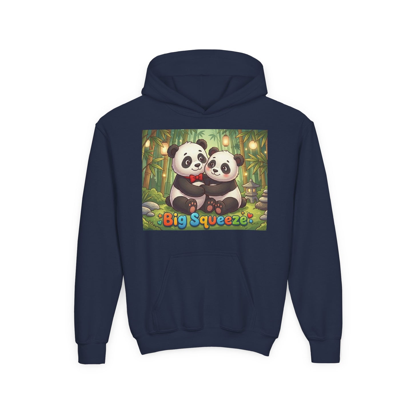 Big Squeeze Panda Youth Heavy Blend Hooded Sweatshirt