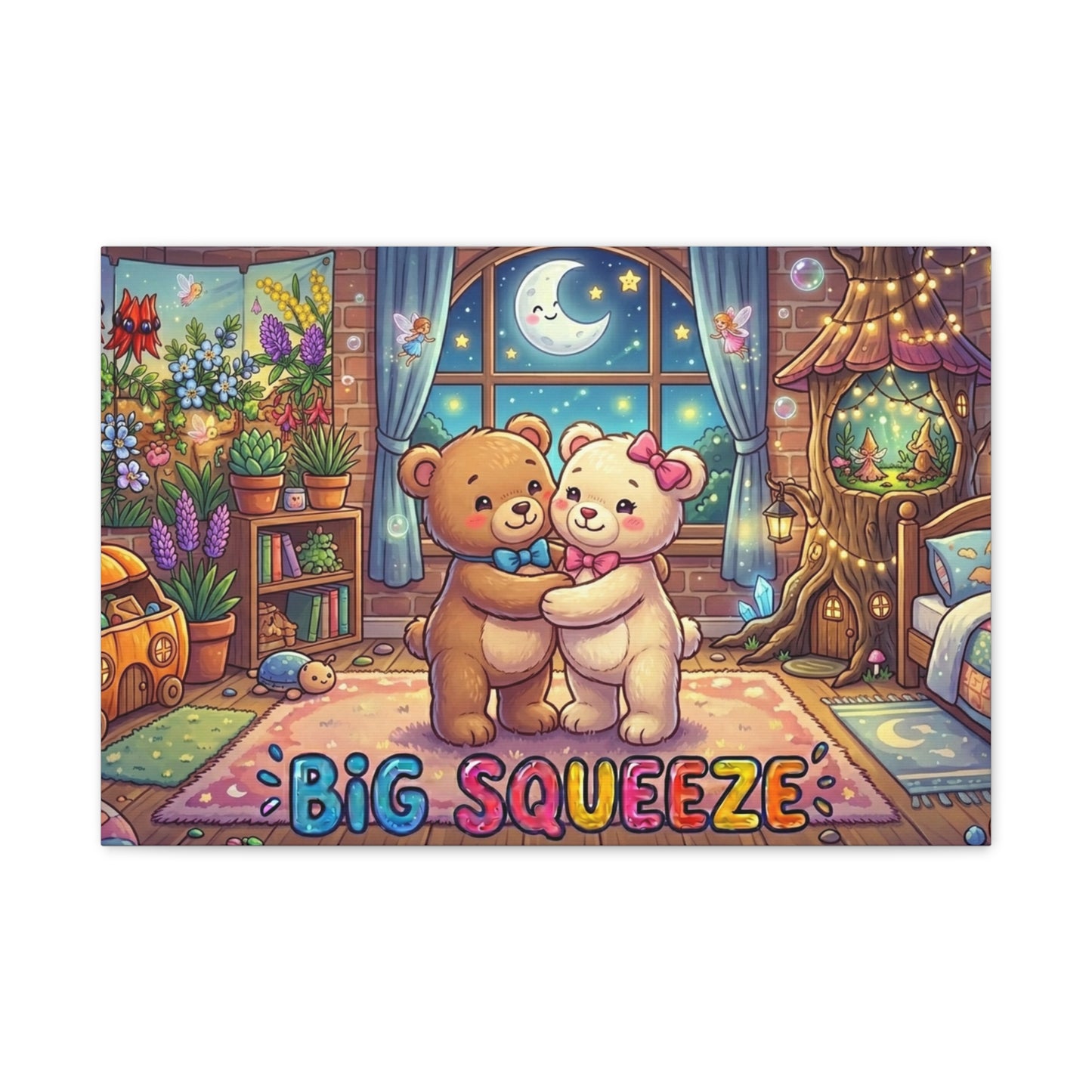 Big Squeeze Teddy Classic Canvas