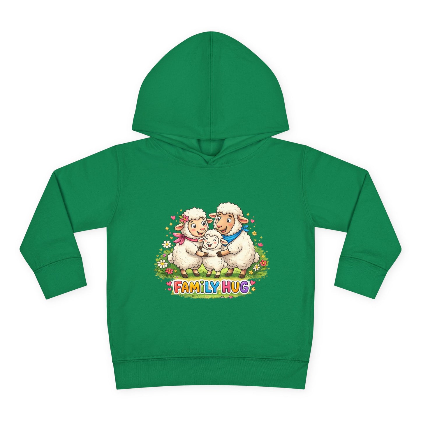 Family Hug Lamb Toddler Pullover Fleece Hoodie