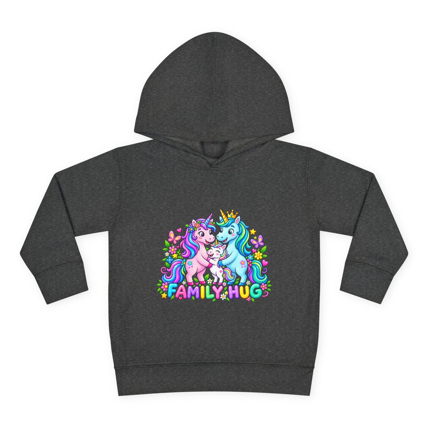 Family Hug Unicorn Toddler Pullover Fleece Hoodie