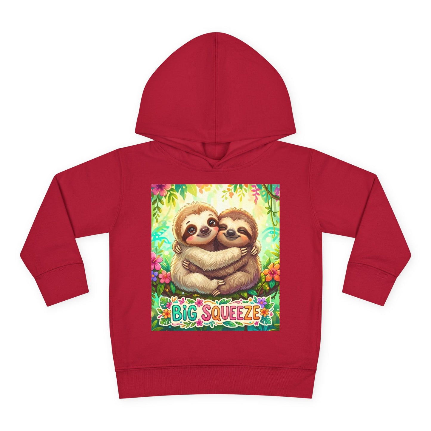 Big Squeeze Sloth Toddler Pullover Fleece Hoodie