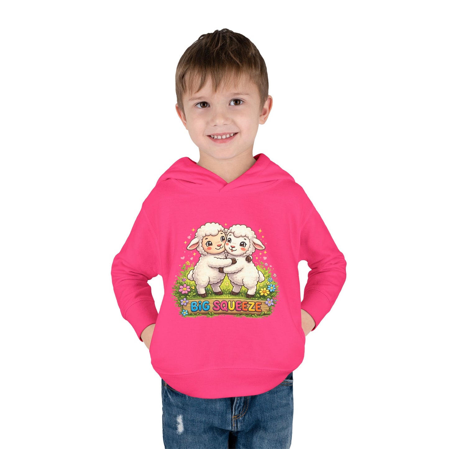 Big Squeeze Lamb Toddler Pullover Fleece Hoodie