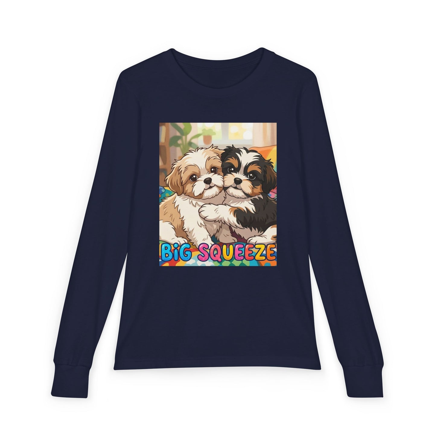 Big Squeeze Shih Tzu Youth Jersey Long Sleeve Tee