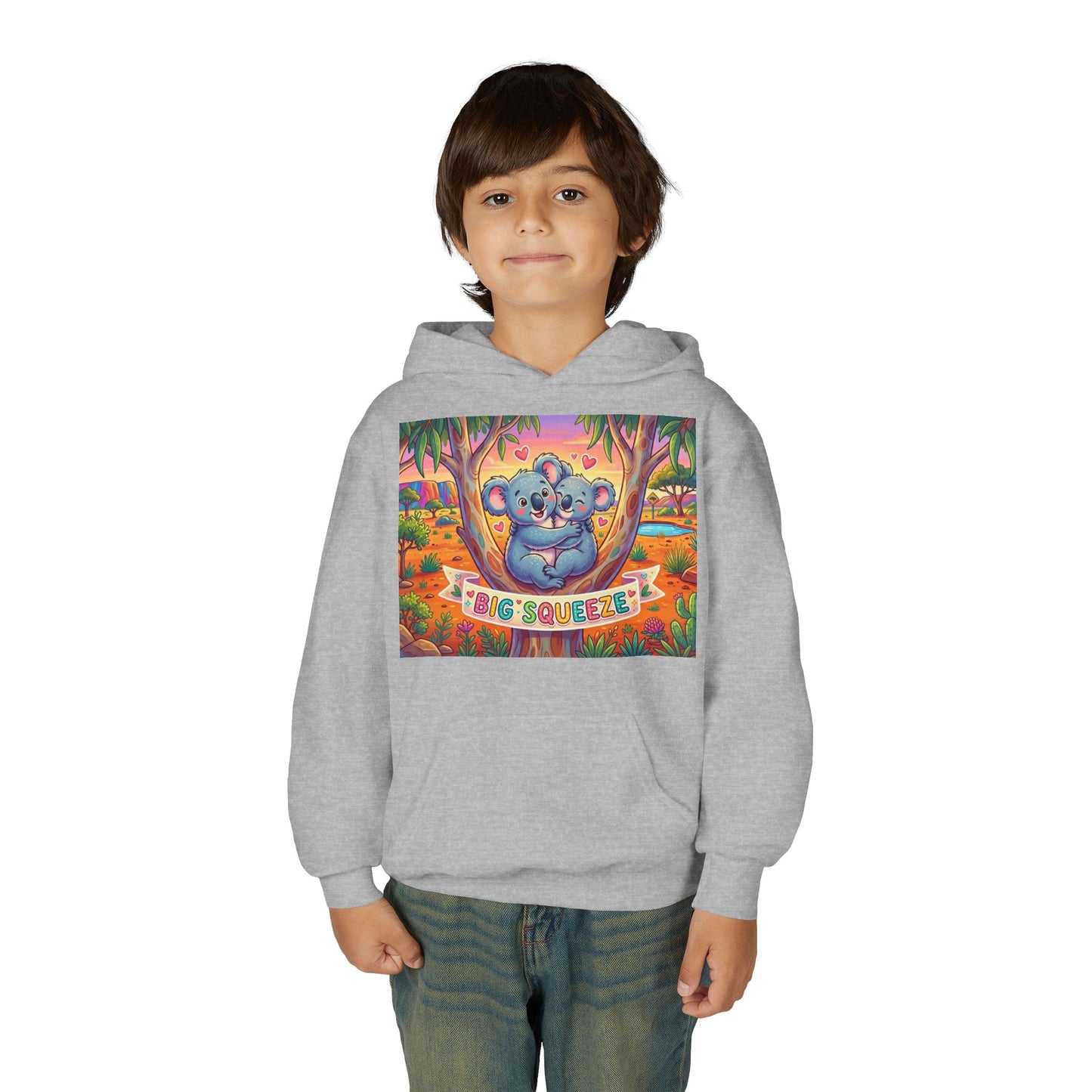 Big Squeeze Koala Youth Heavy Blend Hooded Sweatshirt