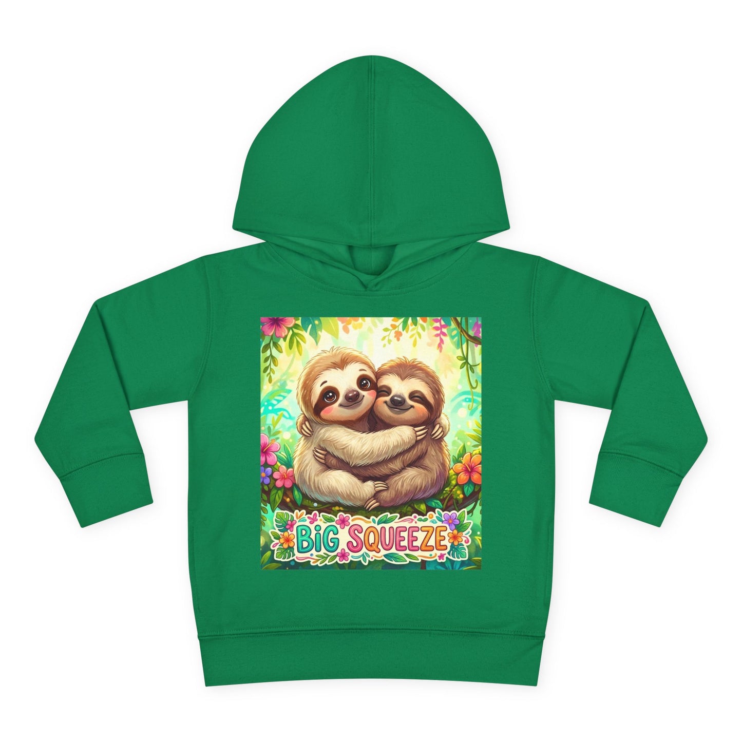 Big Squeeze Sloth Toddler Pullover Fleece Hoodie