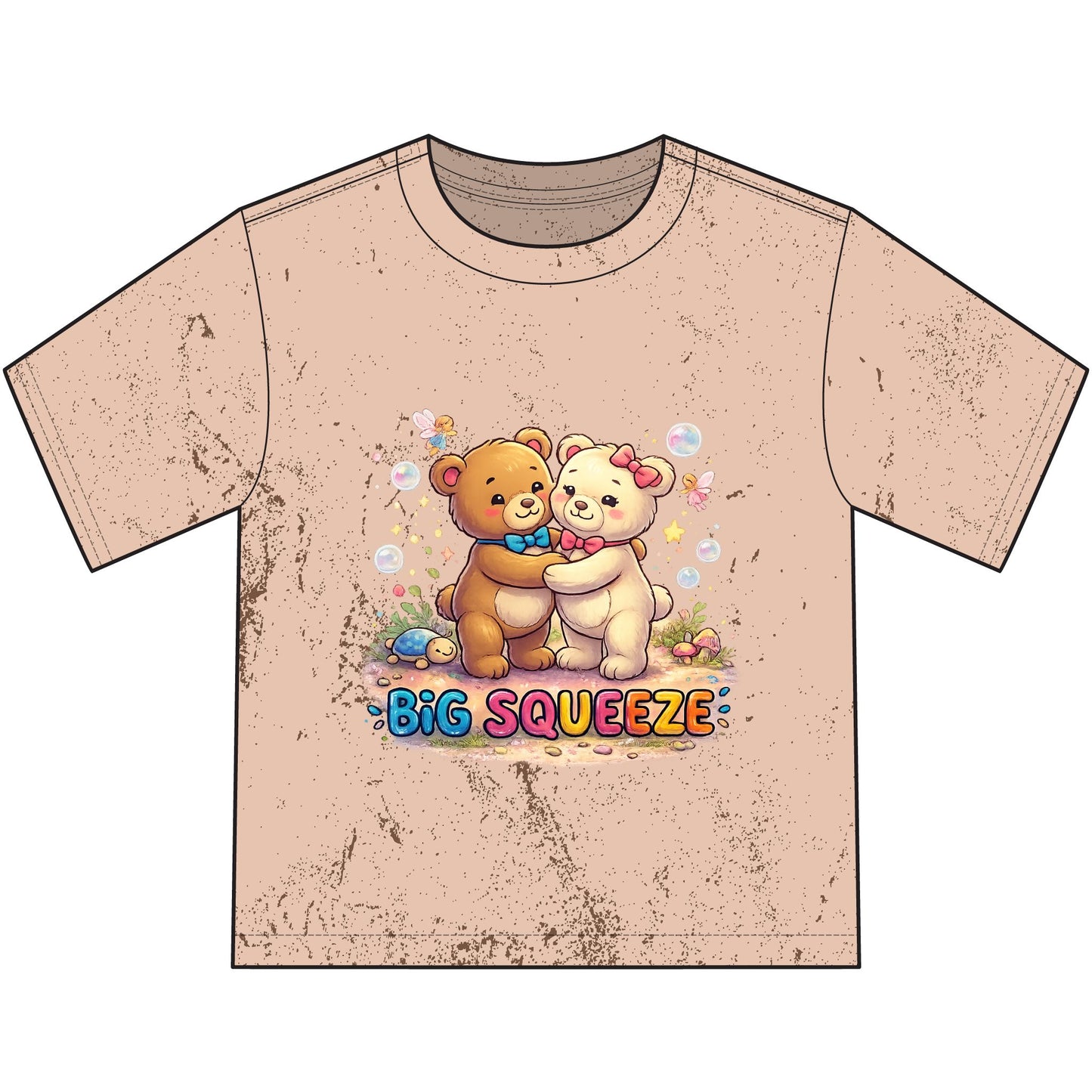 Big Squeeze Teddy Heavyweight Color Blast Youth T-Shirt