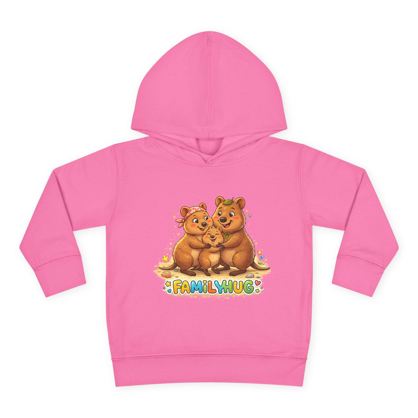 Family Hug Quokka Toddler Pullover Fleece Hoodie