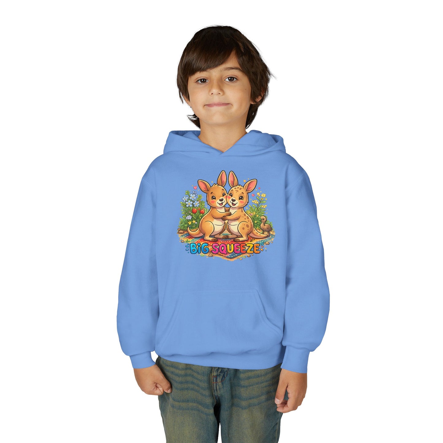 Big Sueeze Kangaroo Youth Heavy Blend Hooded Sweatshirt