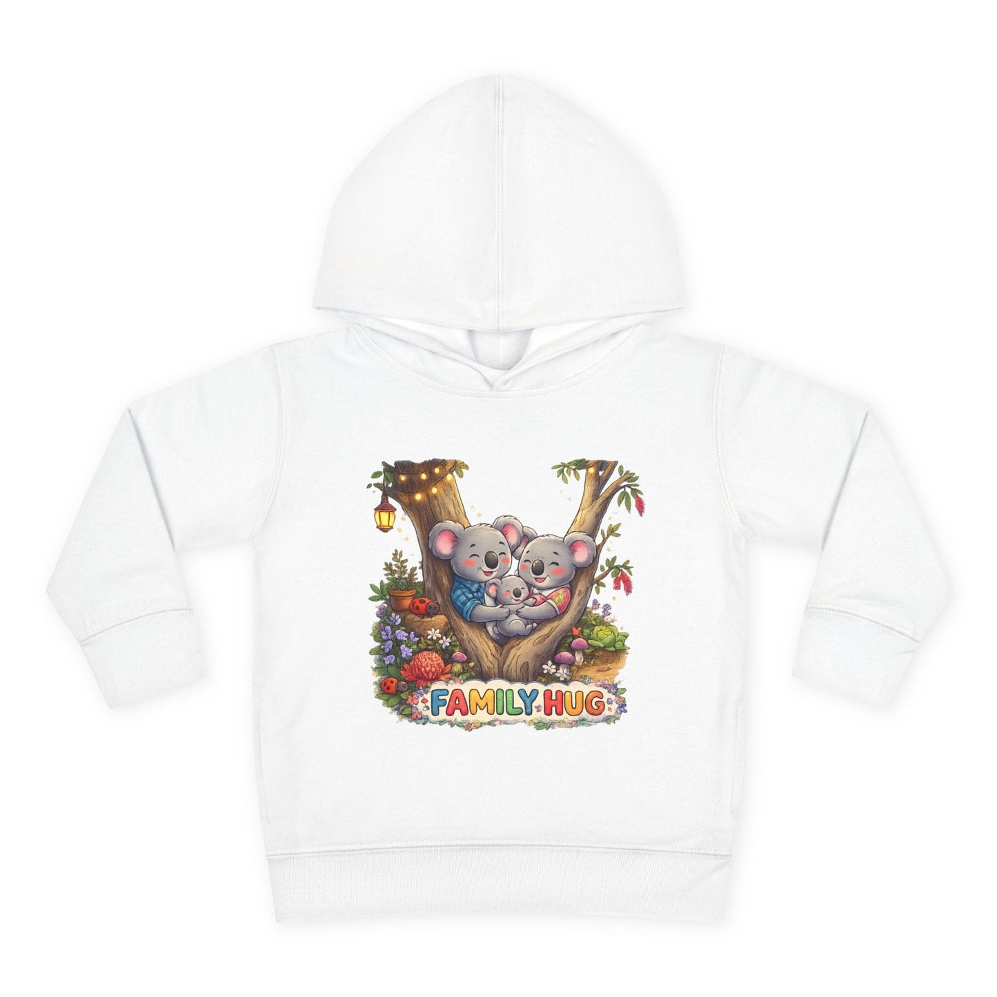 Family Hug Koala Toddler Pullover Fleece Hoodie