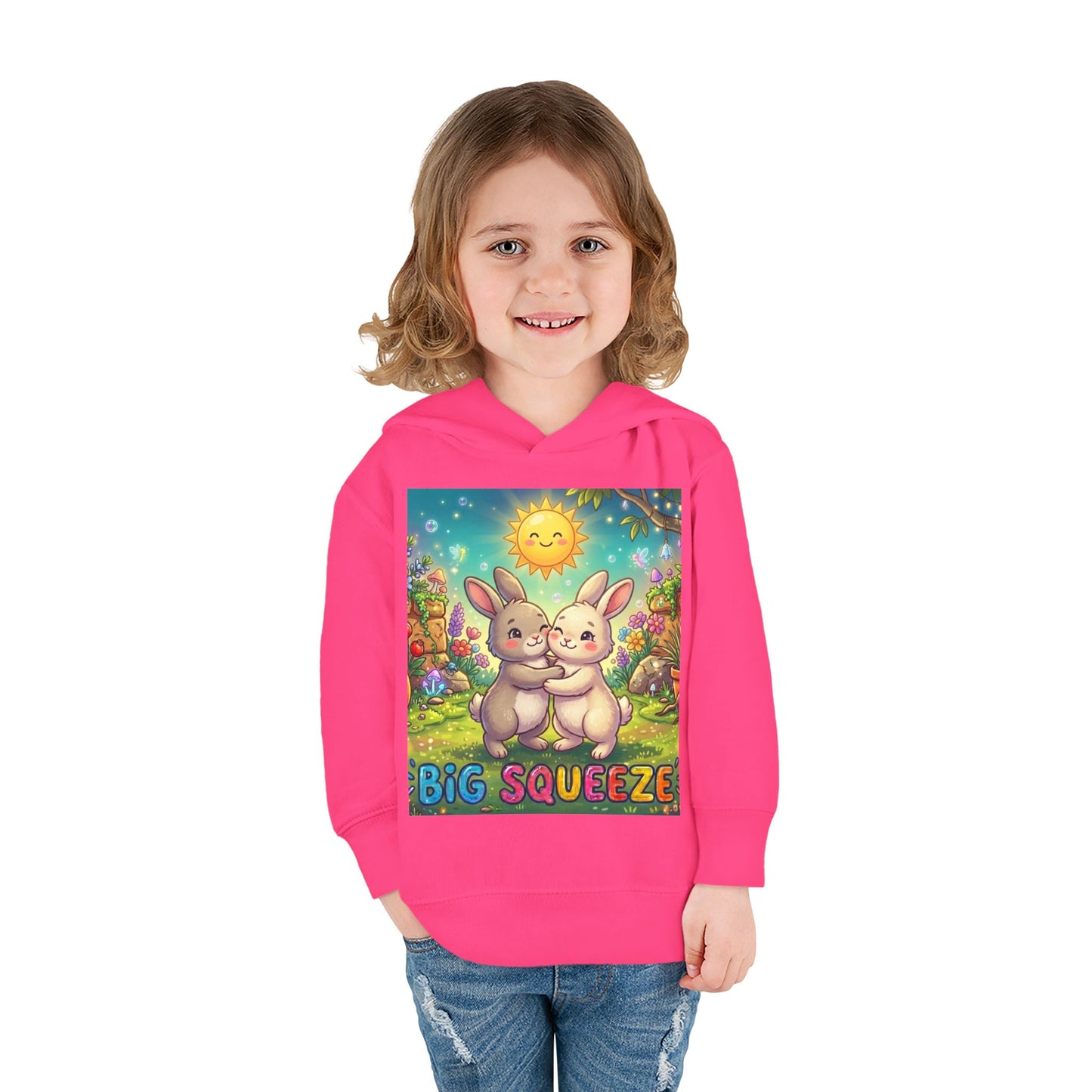 Big Squeeze Bunny Toddler Pullover Fleece Hoodie