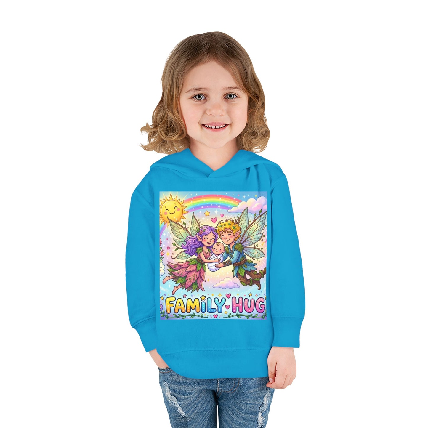 Family Hug Fairy Toddler Pullover Fleece Hoodie