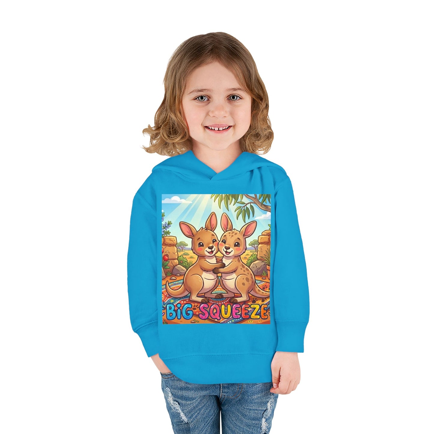 Big Squeeze Kangaroo Toddler Pullover Fleece Hoodie