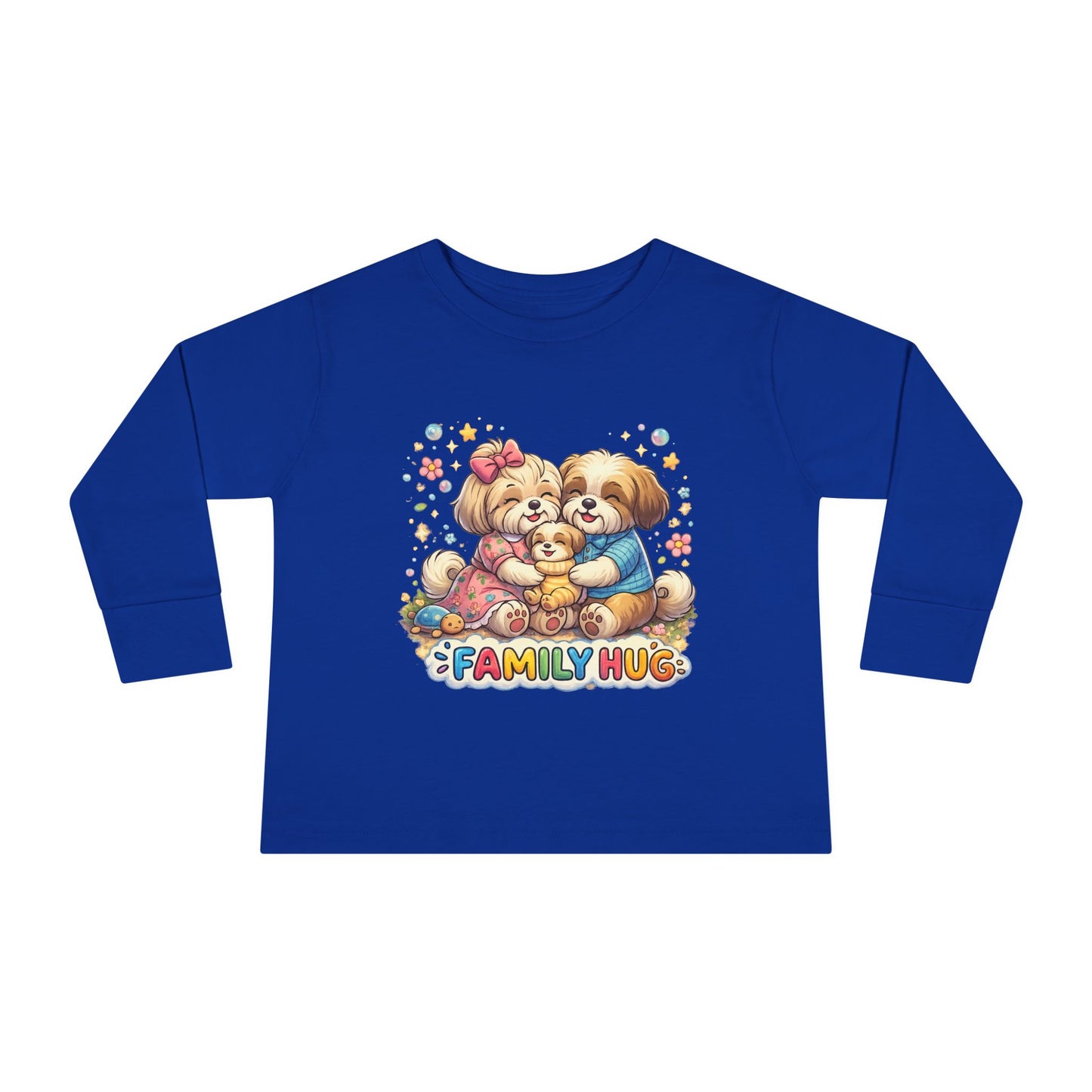 Family Hug Shih Tzu Toddler Long Sleeve Tee