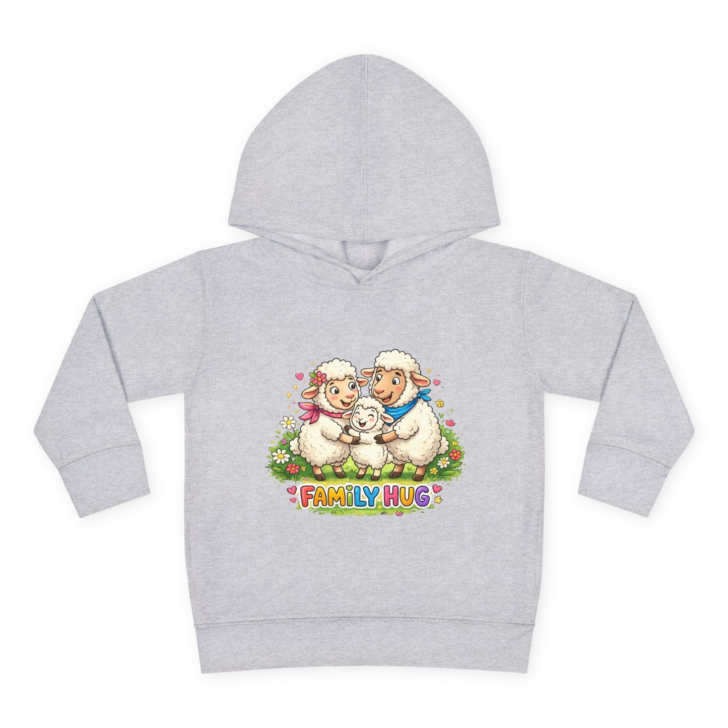 Family Hug Lamb Toddler Pullover Fleece Hoodie