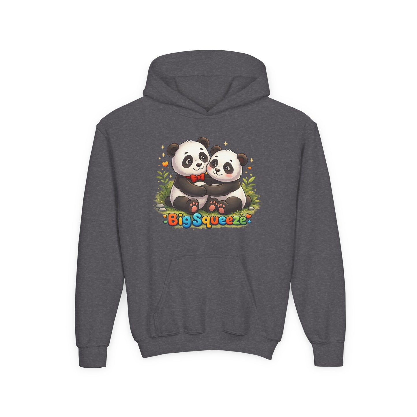 Big Squeeze Panda Youth Heavy Blend Hooded Sweatshirt