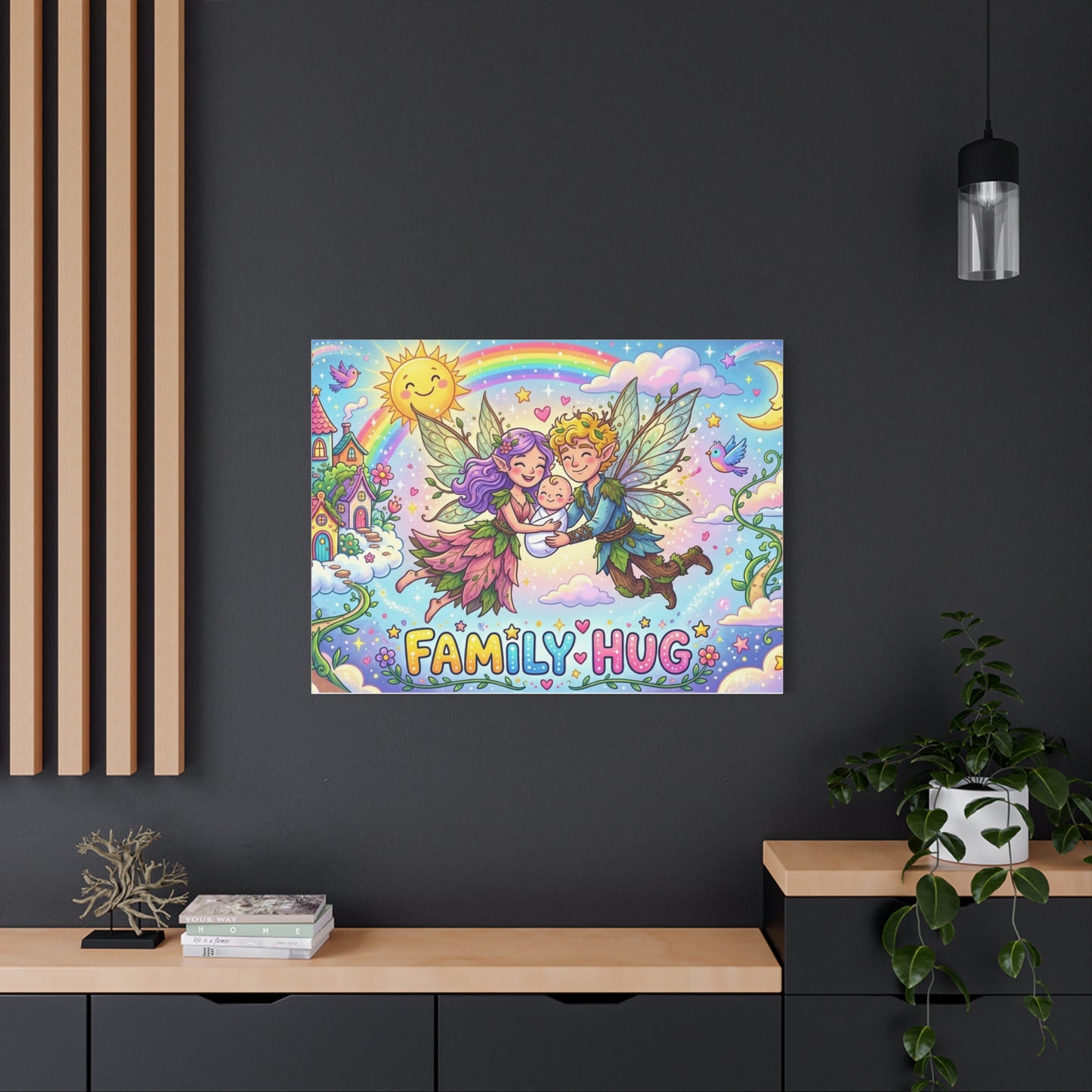 Family Hug Fairy Classic Canvas