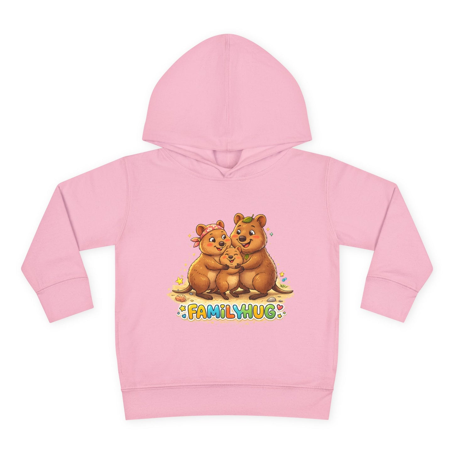 Family Hug Quokka Toddler Pullover Fleece Hoodie