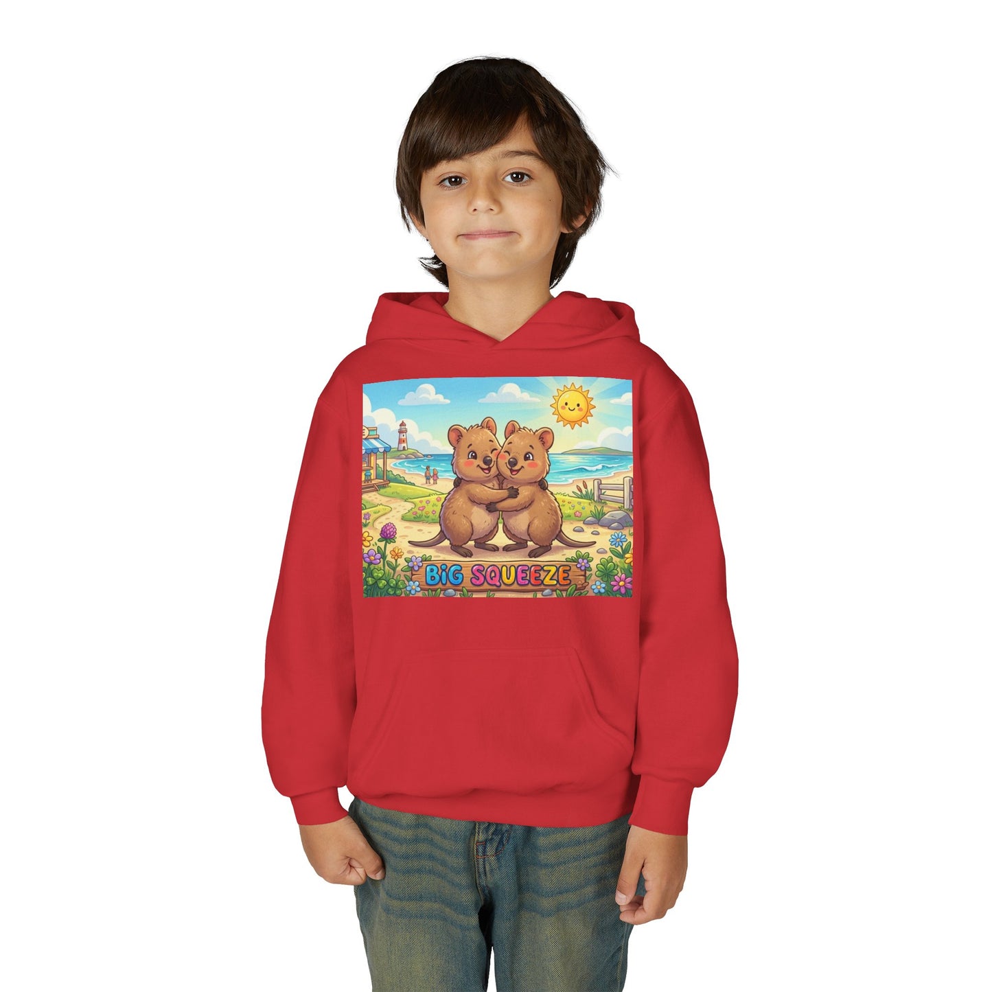 Big Squeeze Quokka Youth Heavy Blend Hooded Sweatshirt