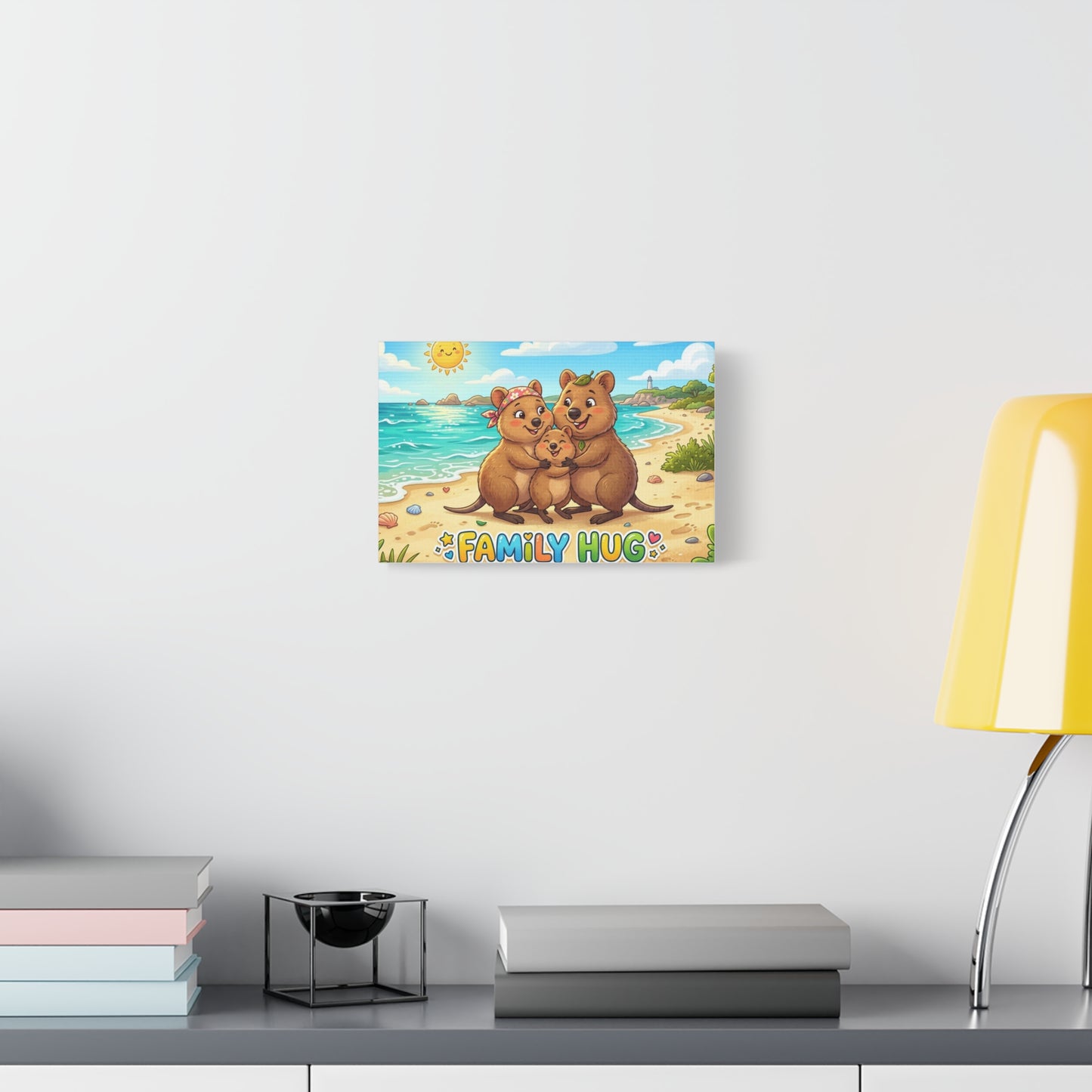 Family Hug Quokka Classic Canvas