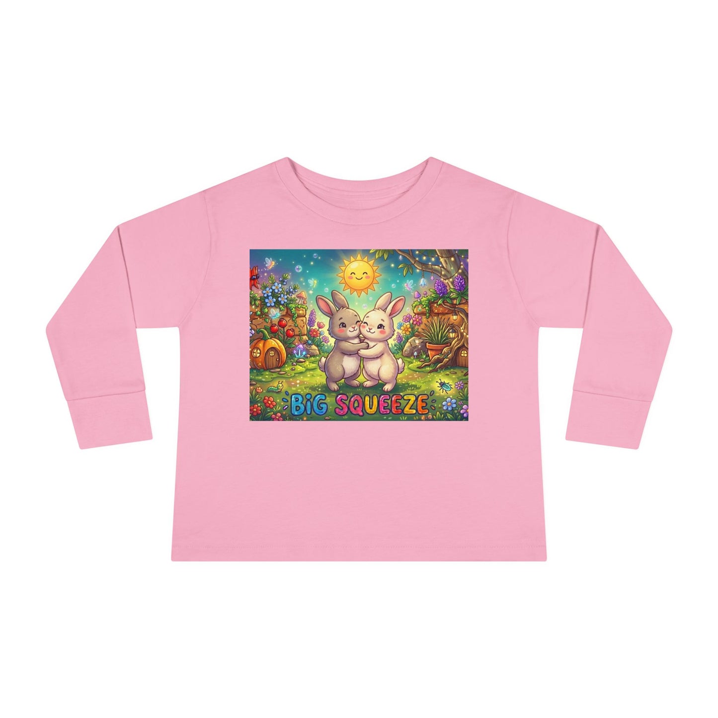 Big Squeeze Bunny Toddler Long Sleeve Tee