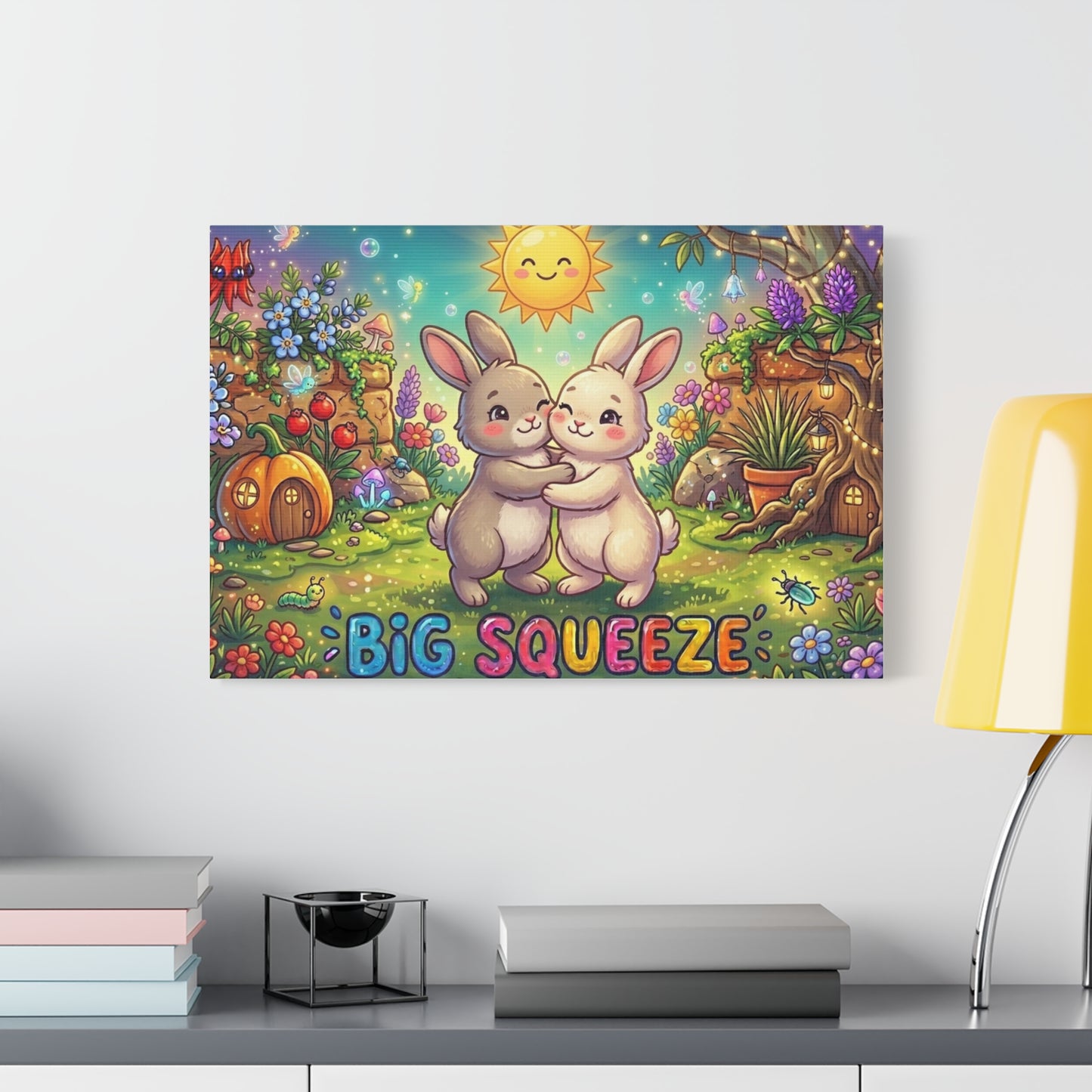 Big Squeeze Bunny Classic Canvas