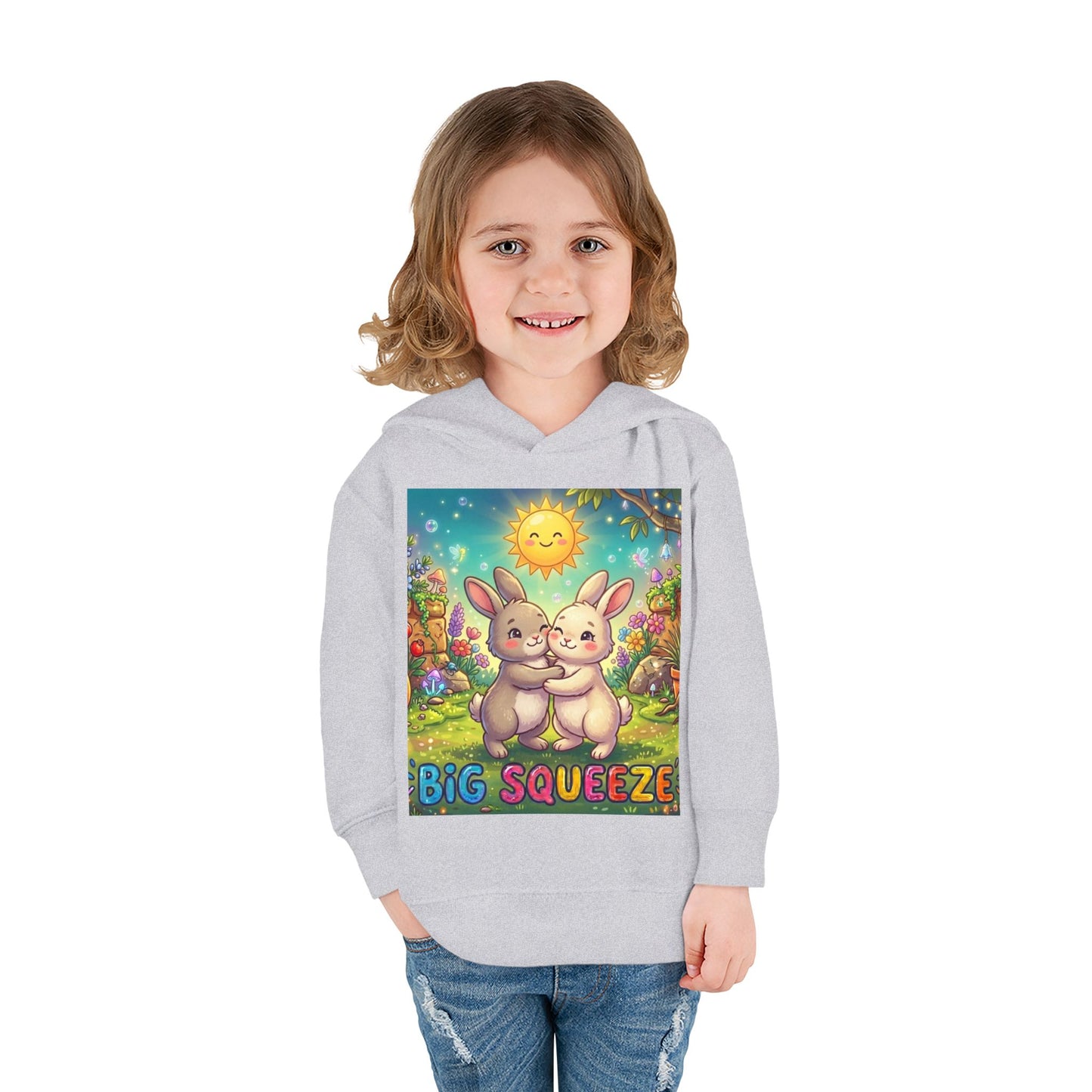 Big Squeeze Bunny Toddler Pullover Fleece Hoodie