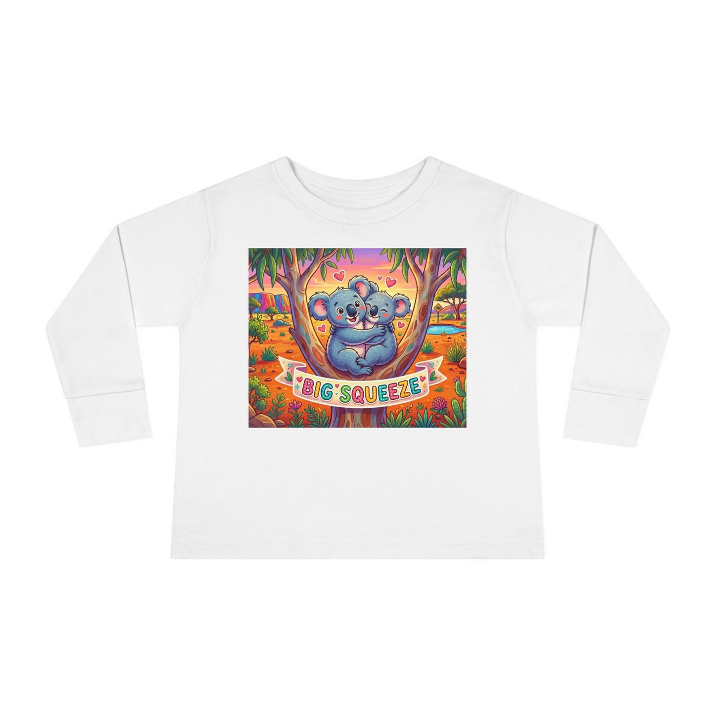 Big Squeeze Koala Toddler Long Sleeve Tee