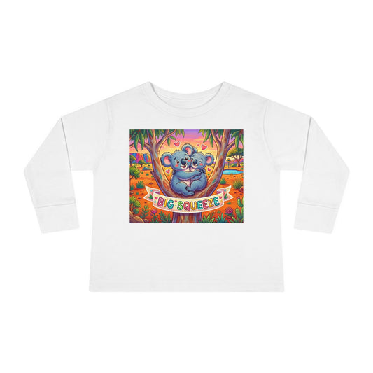 Big Squeeze Koala Toddler Long Sleeve Tee