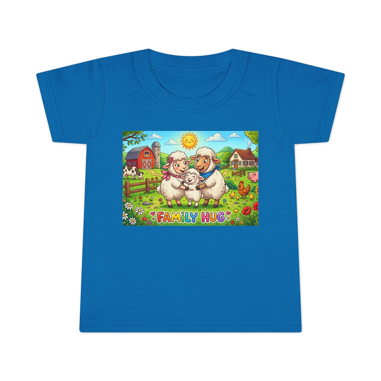Family Hug Lamb Toddler T-shirt
