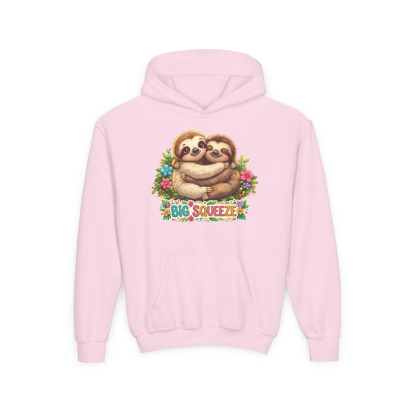 Big Squeeze Sloth Youth Heavy Blend Hooded Sweatshirt