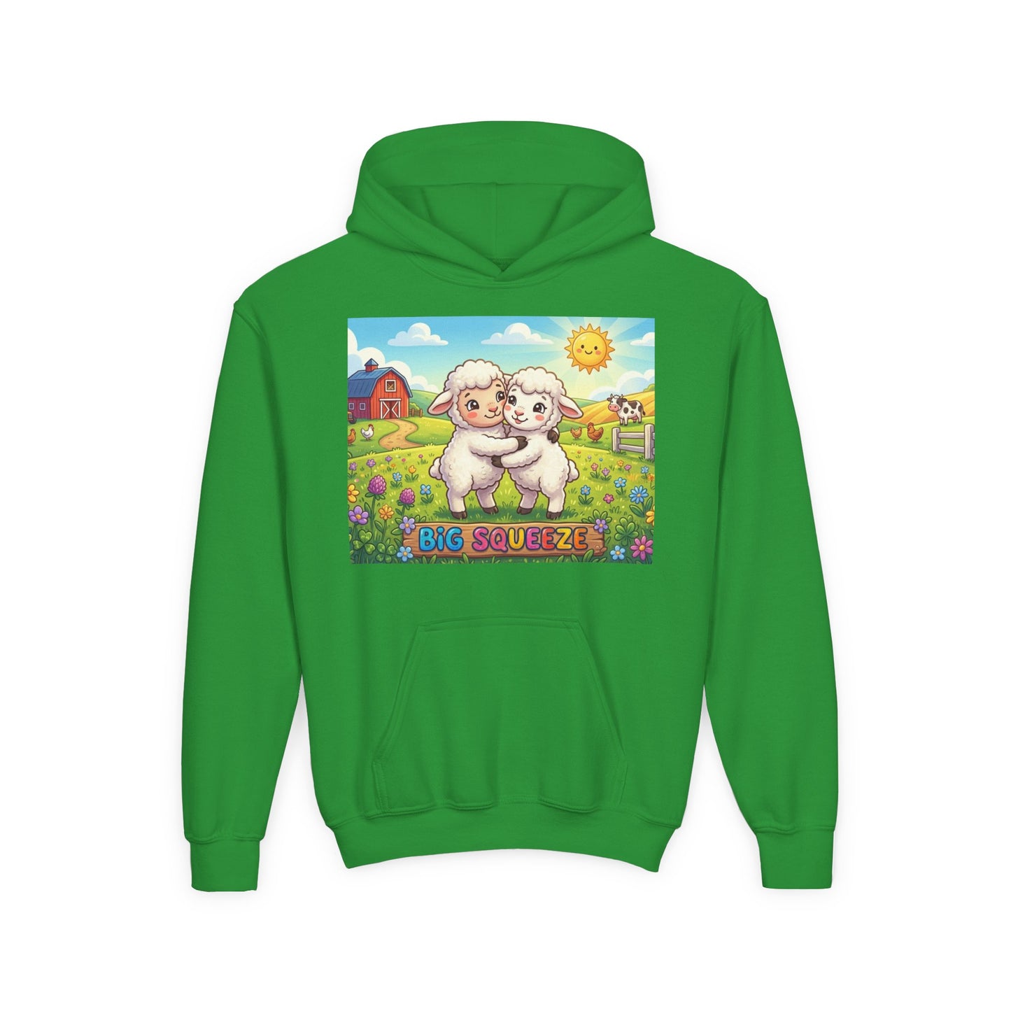 Big Squeeze Lamb Youth Heavy Blend Hooded Sweatshirt