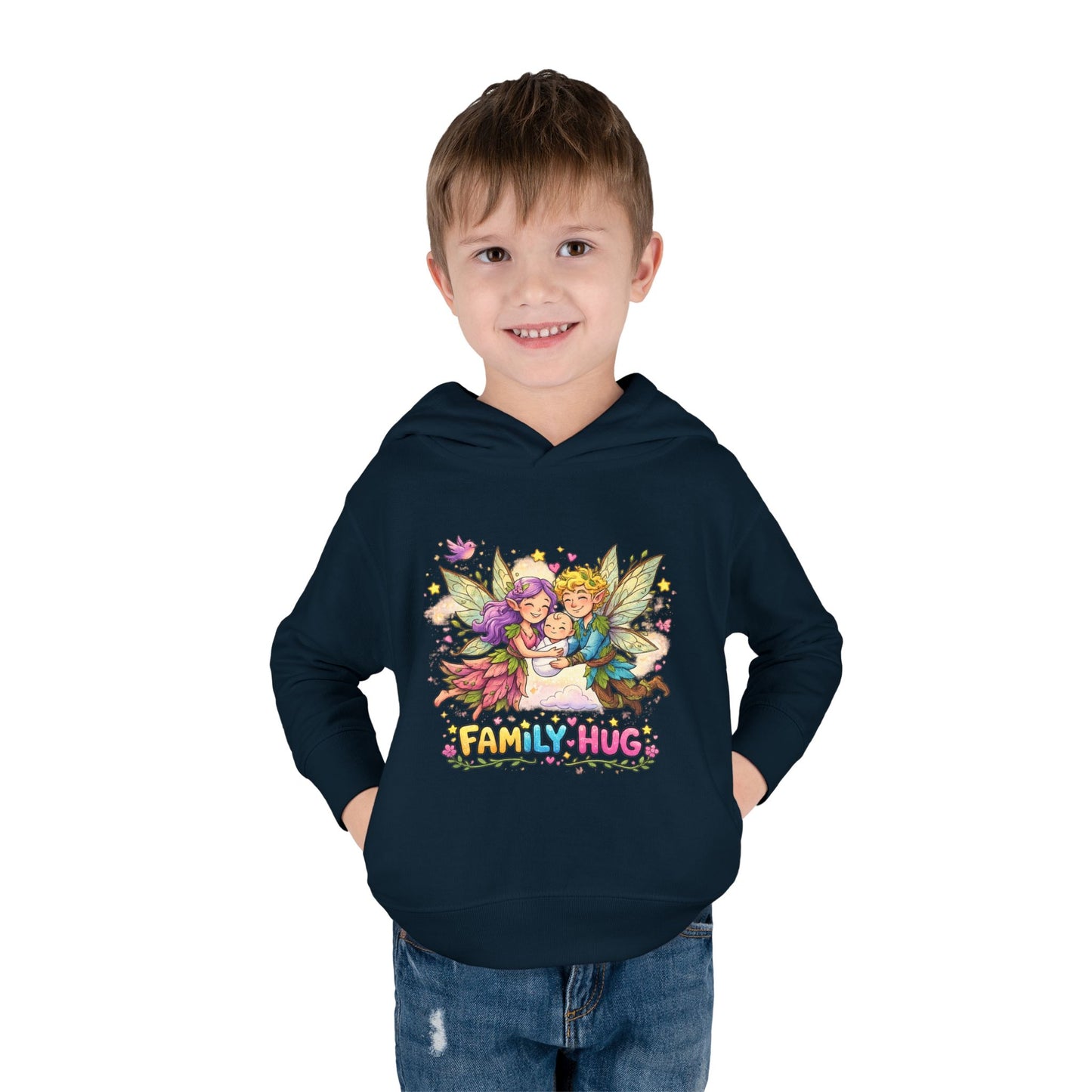 Family Hug Fairy Toddler Pullover Fleece Hoodie