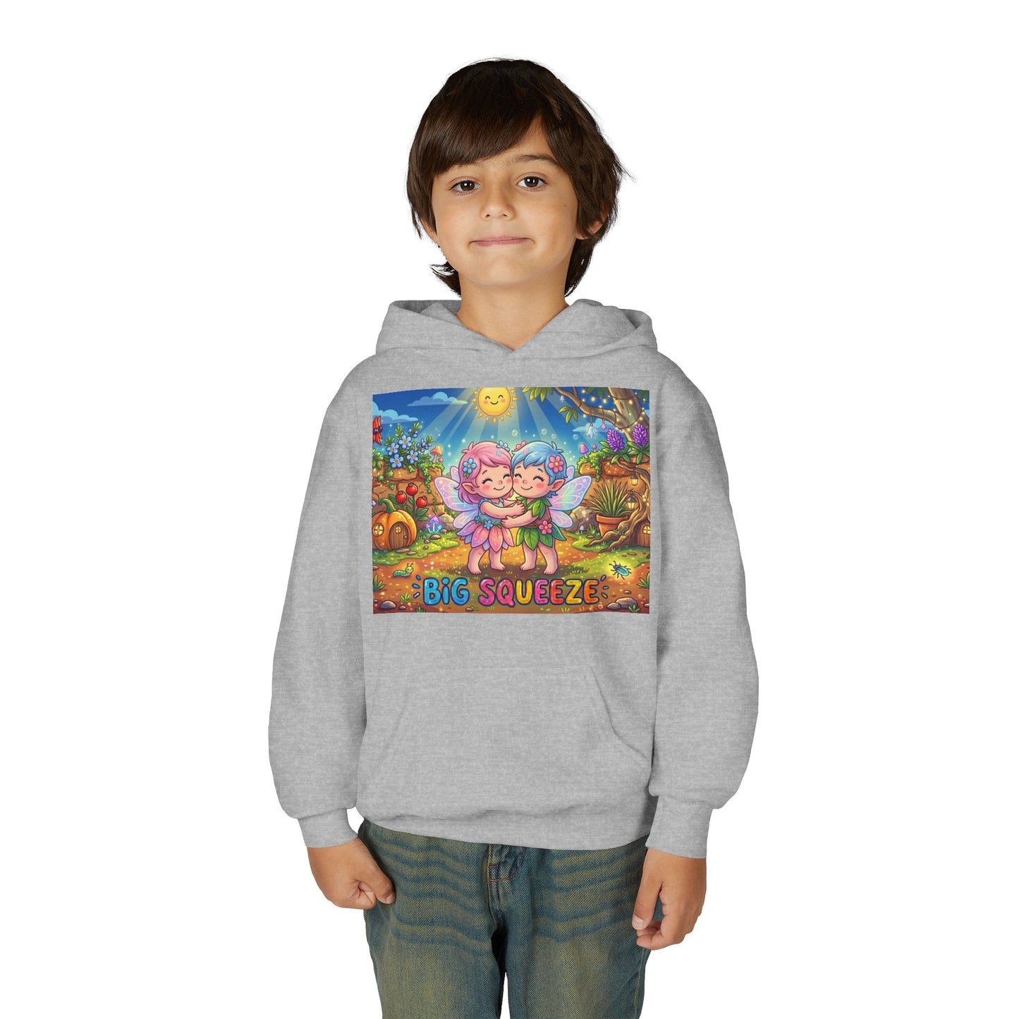 Big Squeeze Fairy Youth Heavy Blend Hooded Sweatshirt
