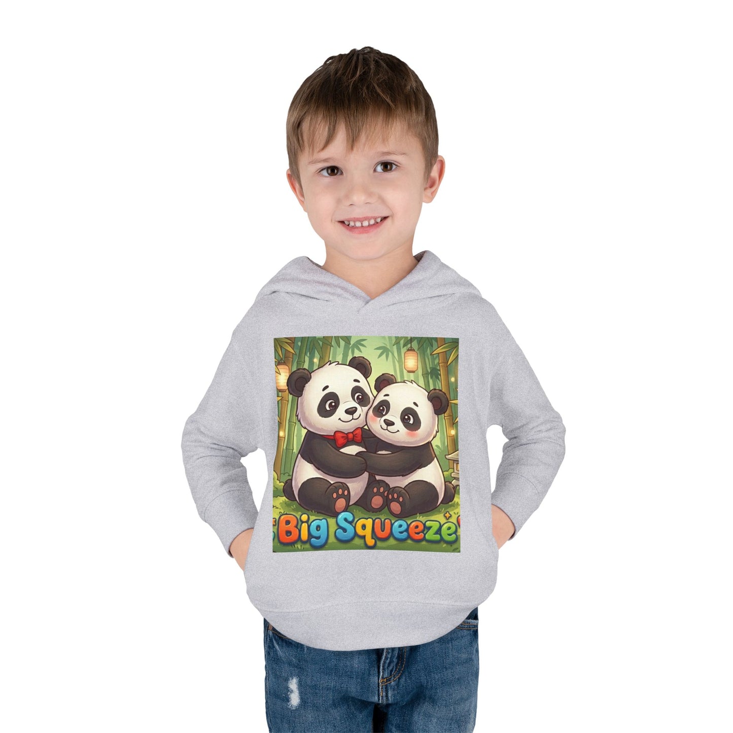 Big Squeeze Panda Toddler Pullover Fleece Hoodie